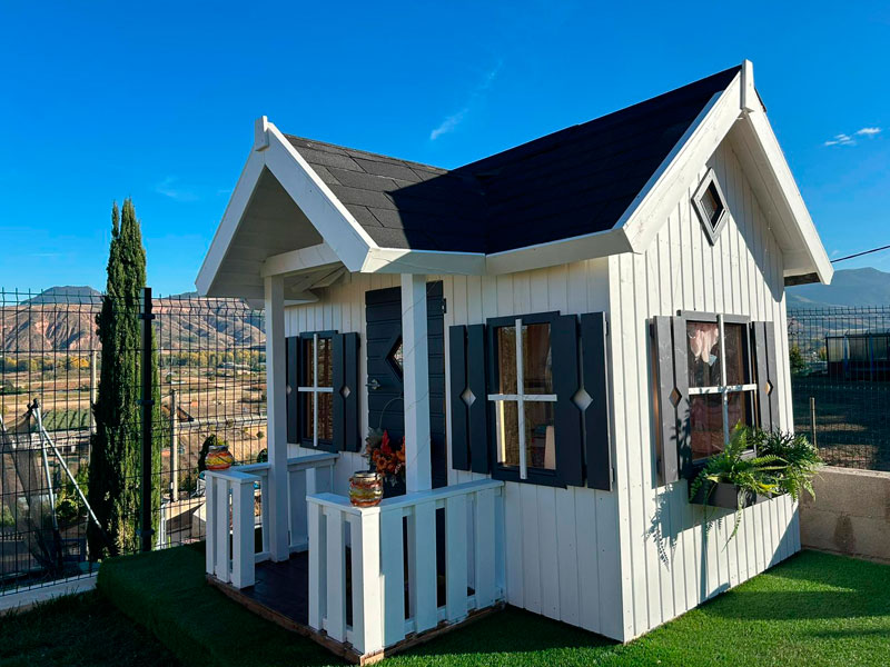 Caseta de madera infantil Jennie - 3,6 m2 6 Casita-de-madera-infaltin-Jennie-3,6m2-fotos-reales-2