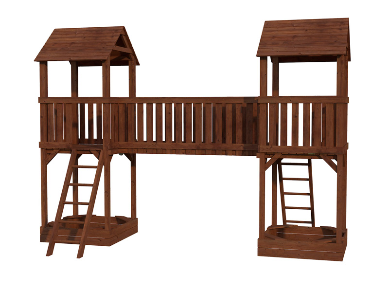 Puente de madera Jesper para parque infantil - 235x116x89 cm 4 Puente de madera Jesper para parque infantil - 235x116x89 cm - Imagen 3