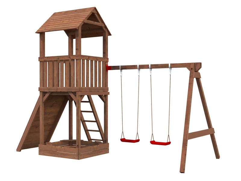 Parque infantil de madera Jesper Set 3 - 361x304x314 cm 4 Parque infantil de madera Jesper Set 3 - 361x304x314 cm - Imagen 3
