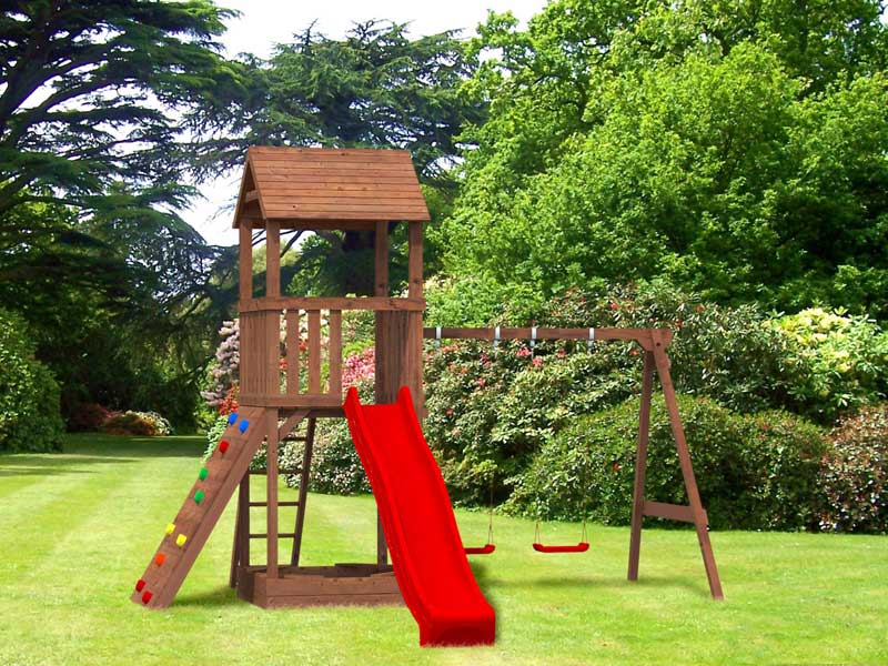 Parque infantil de madera Jesper Set 3 - 361x304x314 cm 6 Parque infantil de madera Jesper Set 3 - 361x304x314 cm - Imagen 5