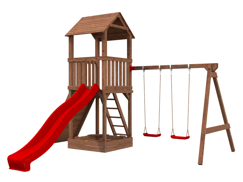 Parque infantil de madera Jesper Set 3 - 361x304x314 cm 5 Parque infantil de madera Jesper Set 3 - 361x304x314 cm - Imagen 4
