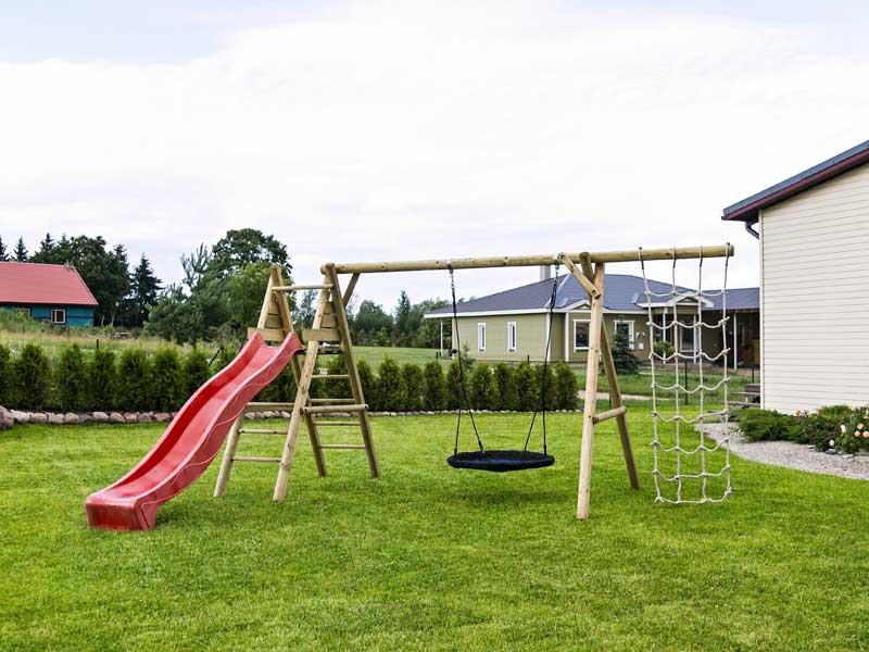 Parque infantil de madera Kalev - 470x200x230 cm 5 Parque infantil de madera Kalev - 470x200x230 cm - Imagen 4