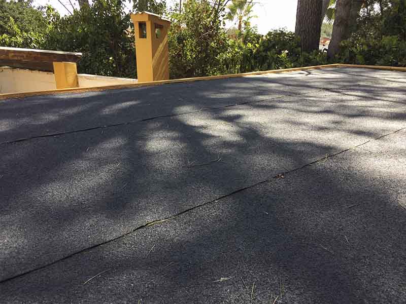 tejado plano con tela asfaltica micasademadera