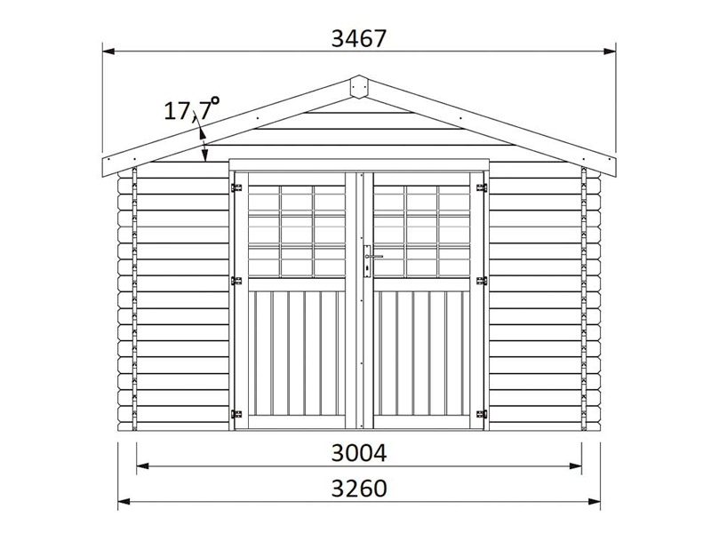 Caseta de madera Flovene 1063m2.2