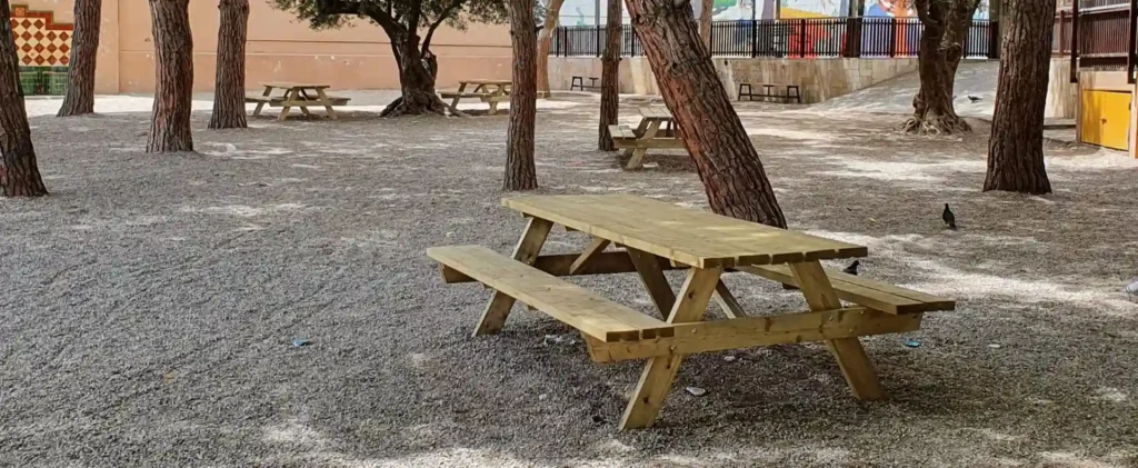 mesas de picnic de madera tratadas para exterior micasademadera oferta3