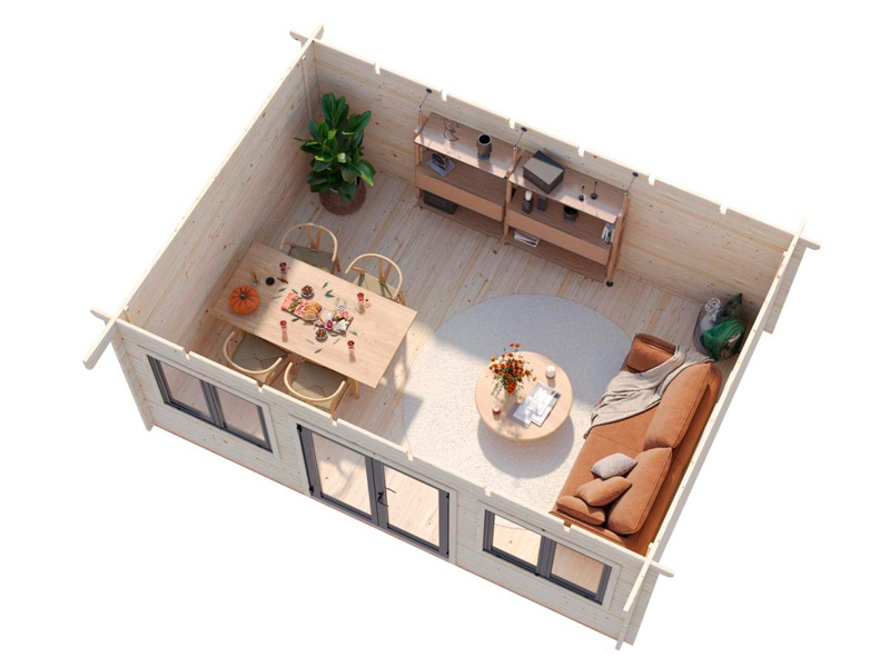 Caseta de madera Lisandra - 19,4 m2 7 Caseta-de-madera-Lisandra-19,4m2-micasademadera-6