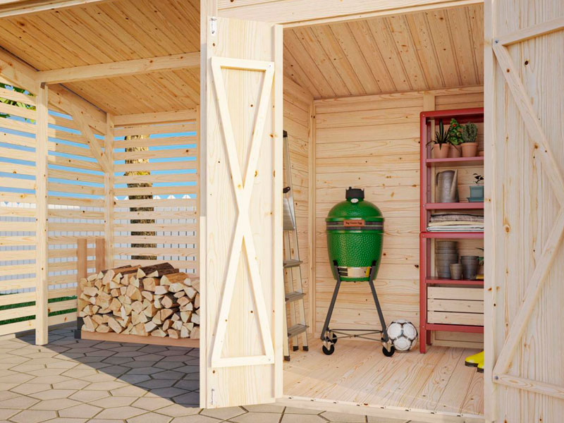 Cobertizo de madera Leif - 3,0+2,9 m2 5 Cobertizo-de-madera-Leif-3,0+2,9m2-micasademadera-6