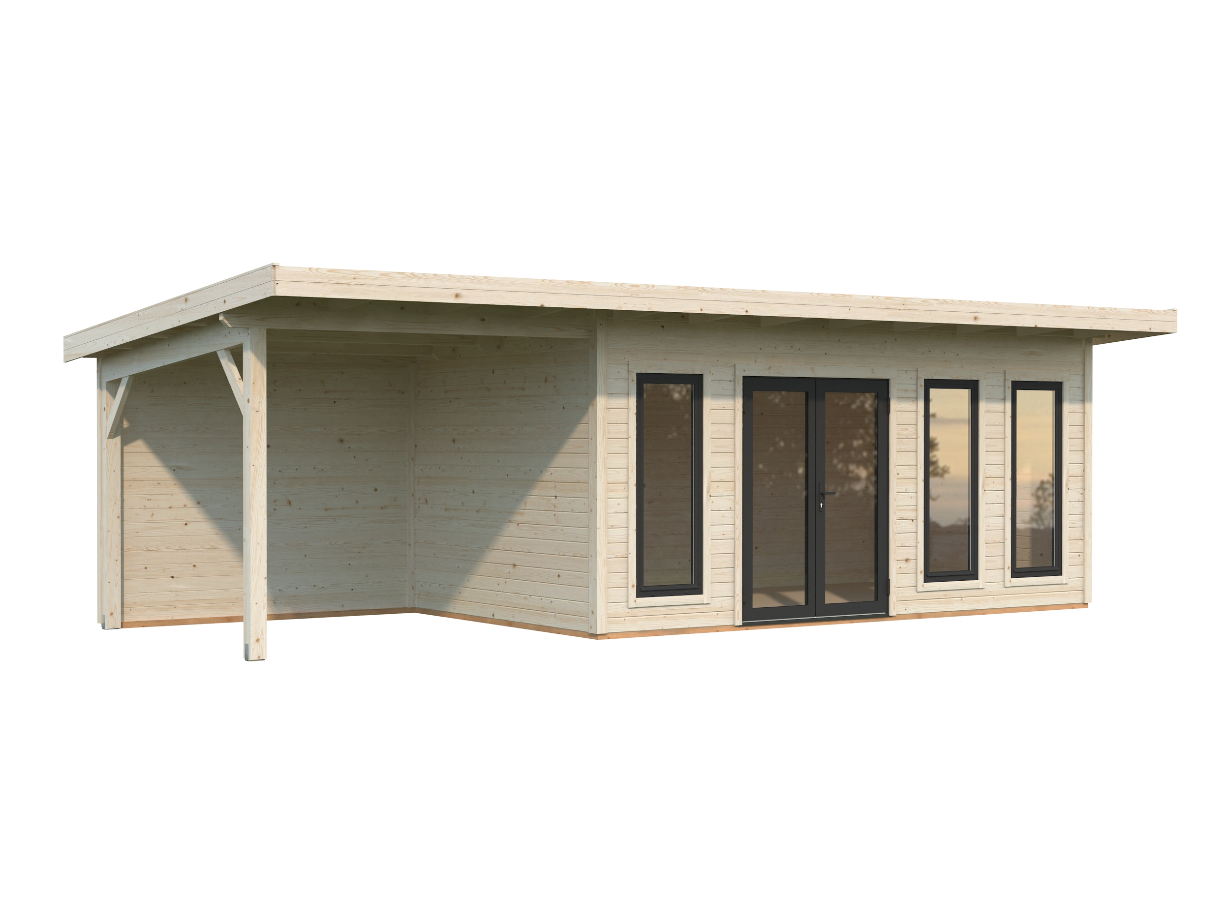 Caseta de madera Aurelia - 15,2+7,9 m2 4 Caseta de madera Aurelia - 15,2+7,9 m2 - Imagen 3