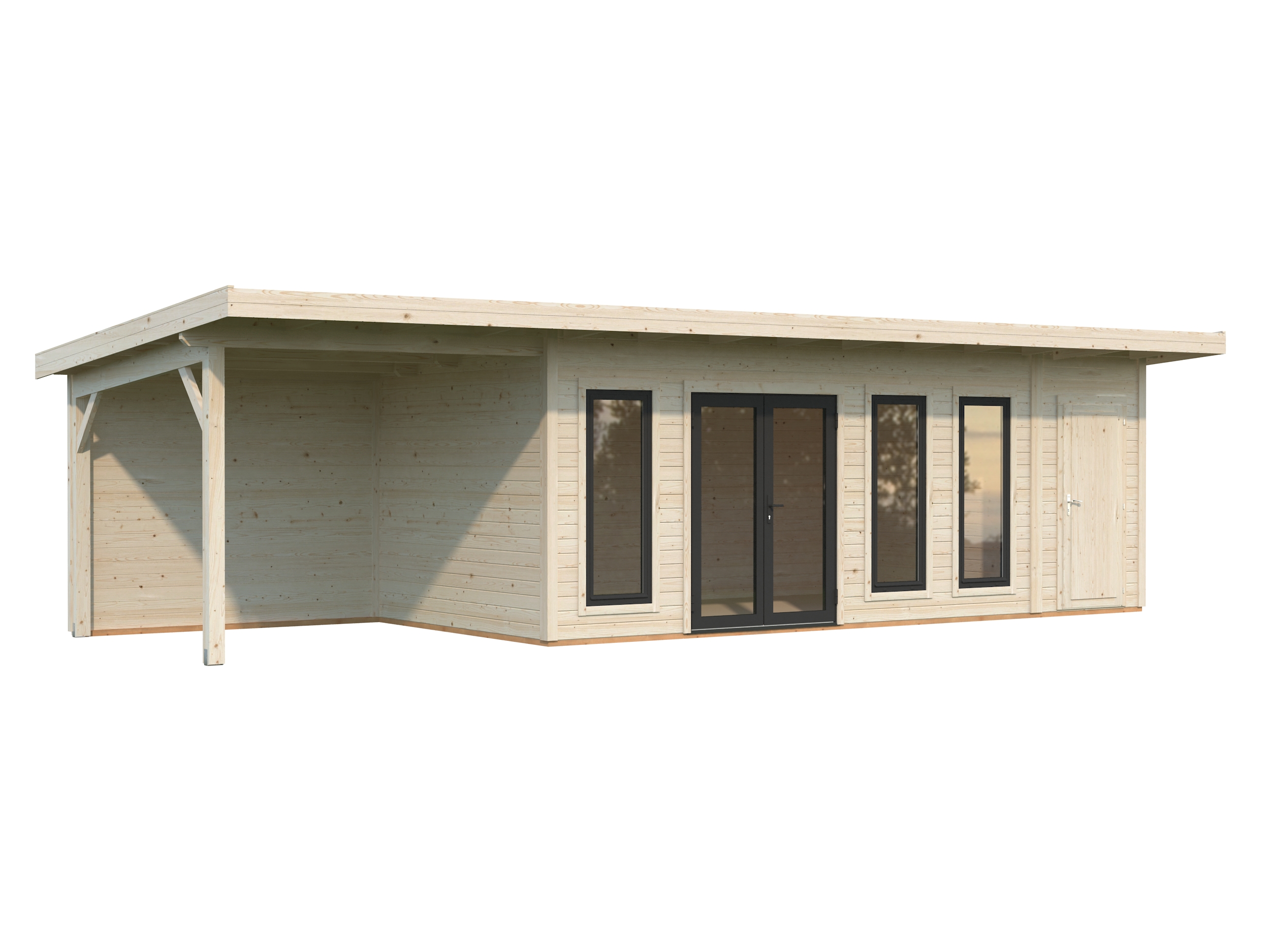 Caseta de madera Aurelia - 19,2+7,9 m2 4 Caseta de madera Aurelia - 19,2+7,9 m2 - Imagen 3