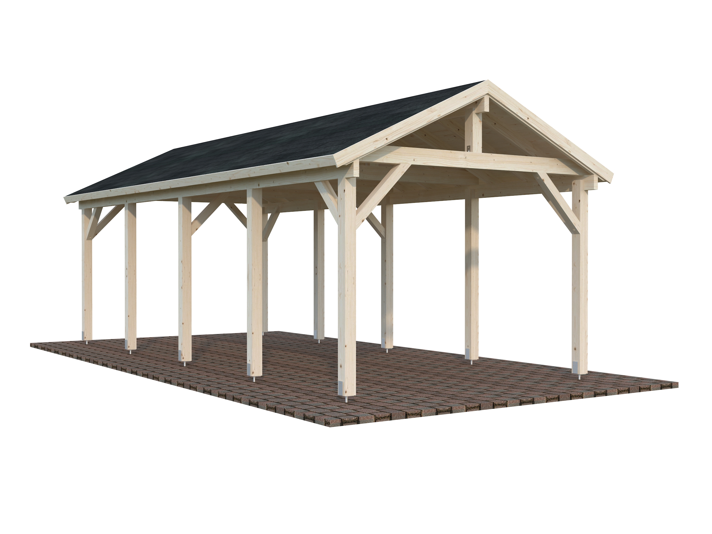 Cochera de madera Robert - 23,1 m2 3 Cochera de madera Robert - 23,1 m2 - Imagen 2