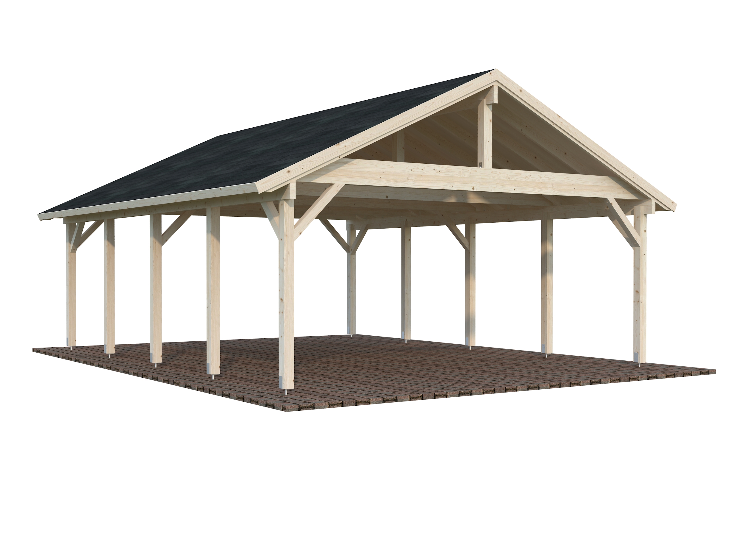 Cochera de madera Robert - 40,6 m2 3 Cochera de madera Robert - 40,6 m2 - Imagen 2
