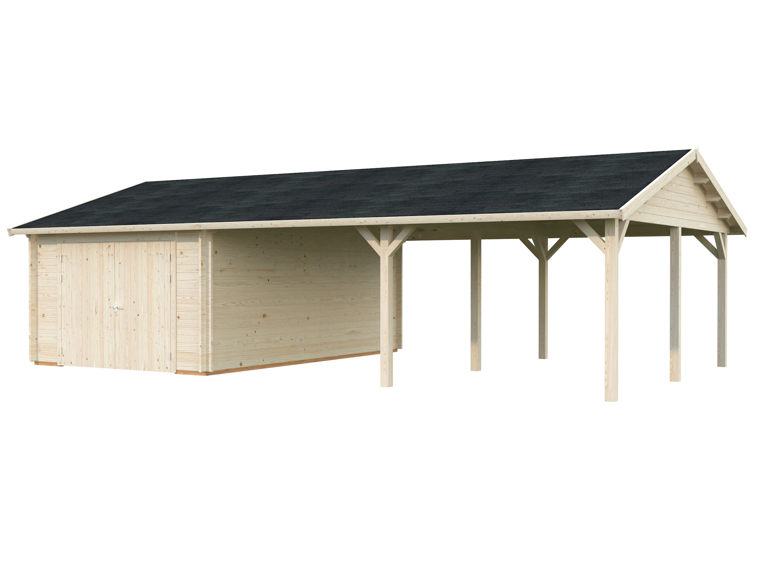 Garaje de madera Roger - 19,0+33,2 m2 7 Garaje de madera Roger - 19,0+33,2 m2 - Imagen 6