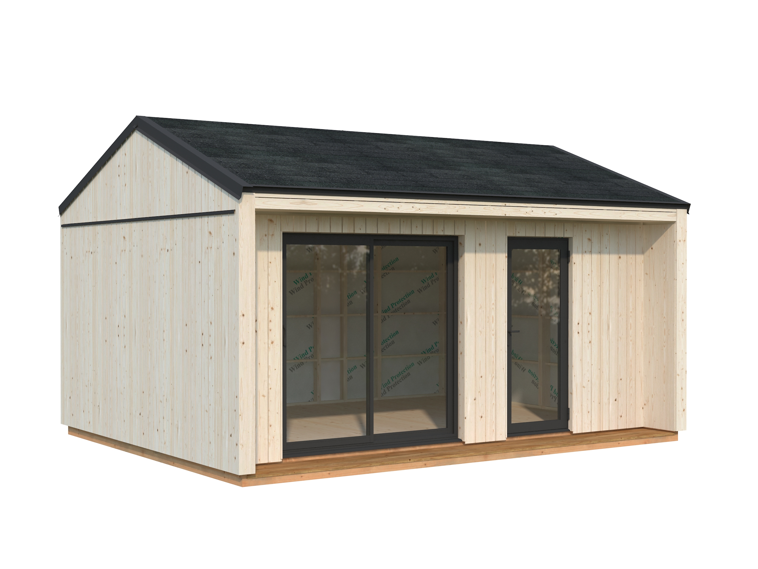 Caseta nórdica de madera Rebekka - 19,4 m2 5 Caseta nórdica de madera Rebekka - 19,4 m2 - Imagen 4