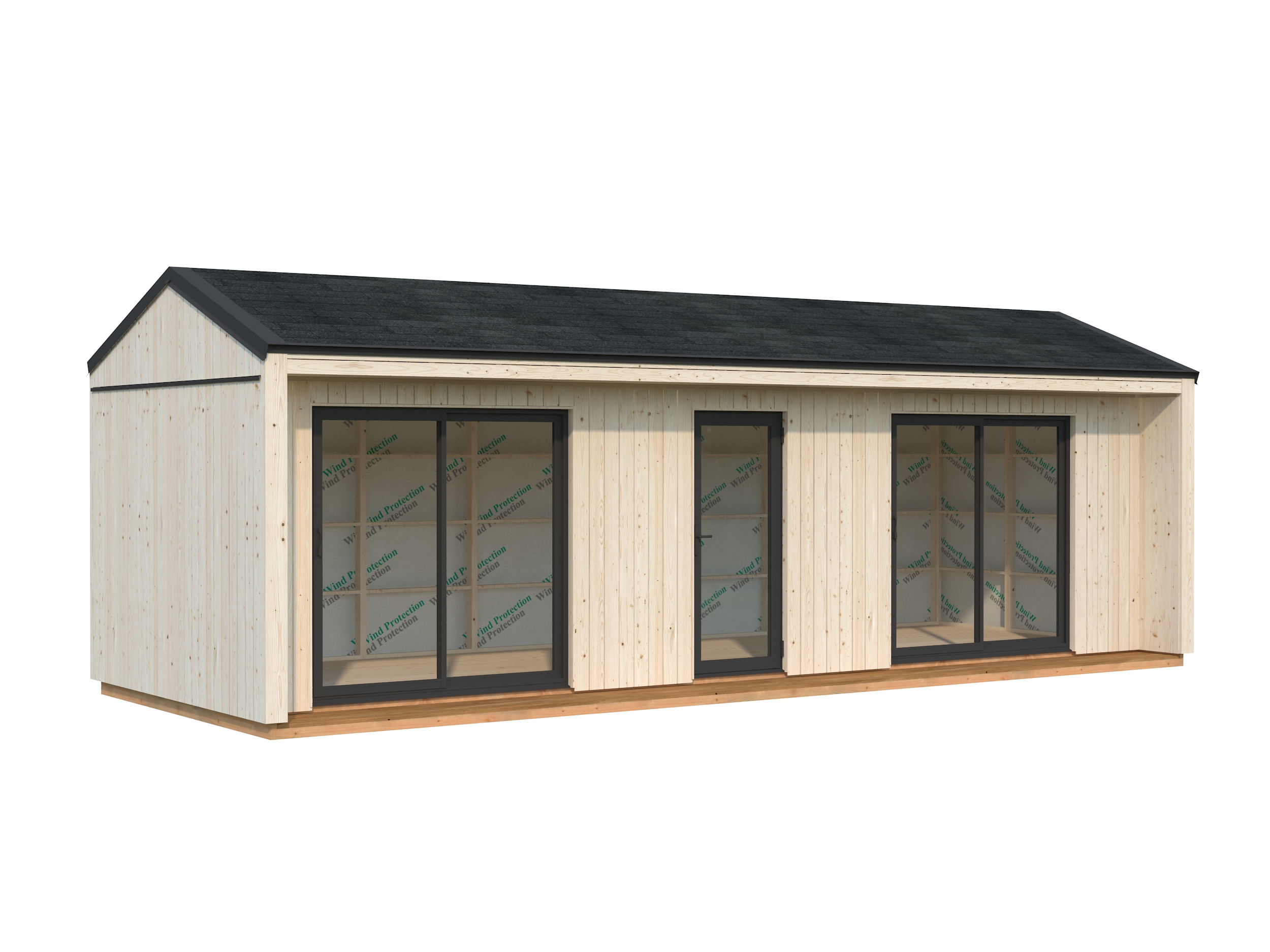 Caseta nórdica de madera Rebekka - 22,4 m2 5 Caseta nórdica de madera Rebekka - 22,4 m2 - Imagen 4