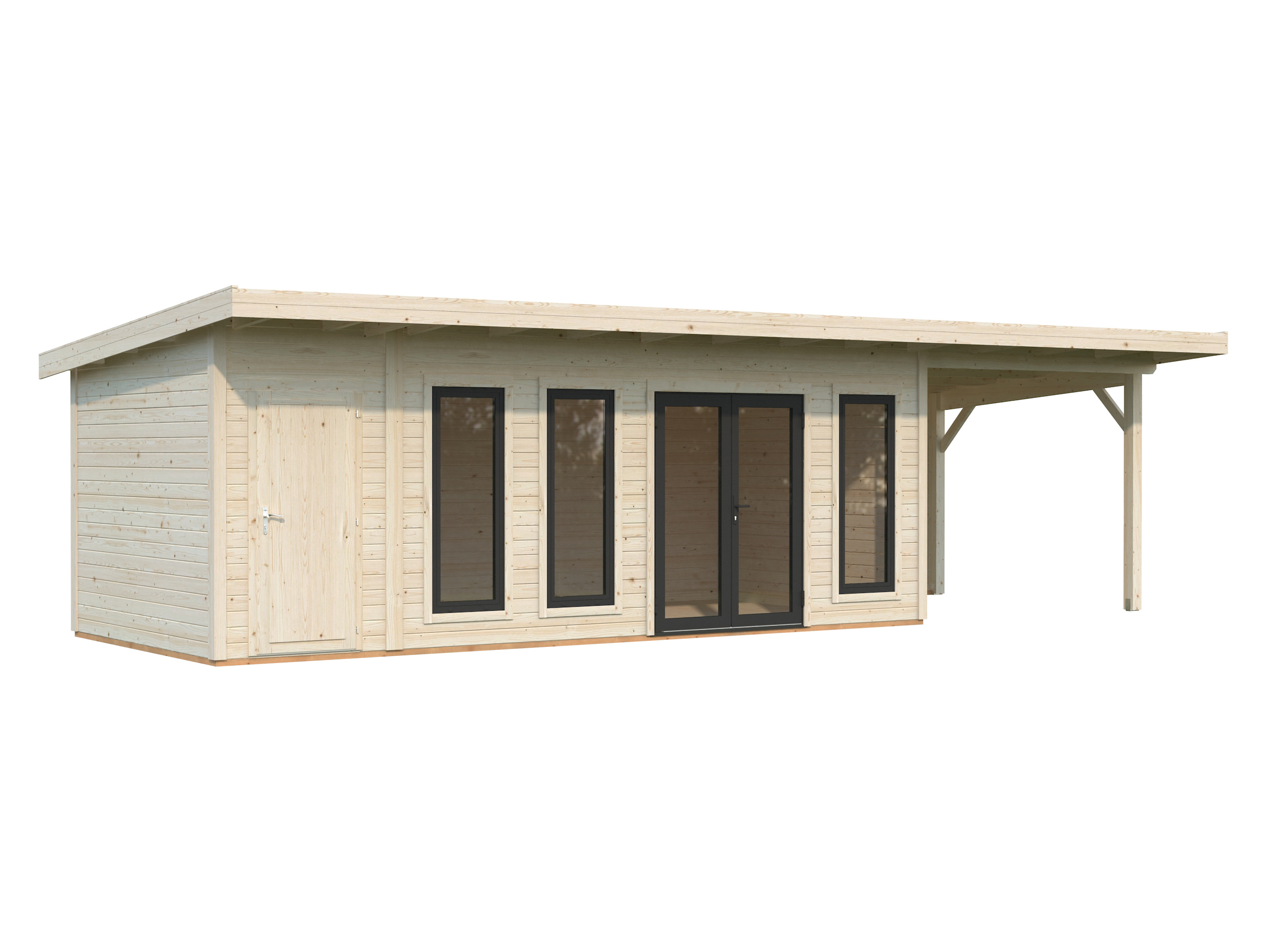 Caseta de madera Aurelia - 19,2+7,9 m2 5 Caseta de madera Aurelia - 19,2+7,9 m2 - Imagen 4