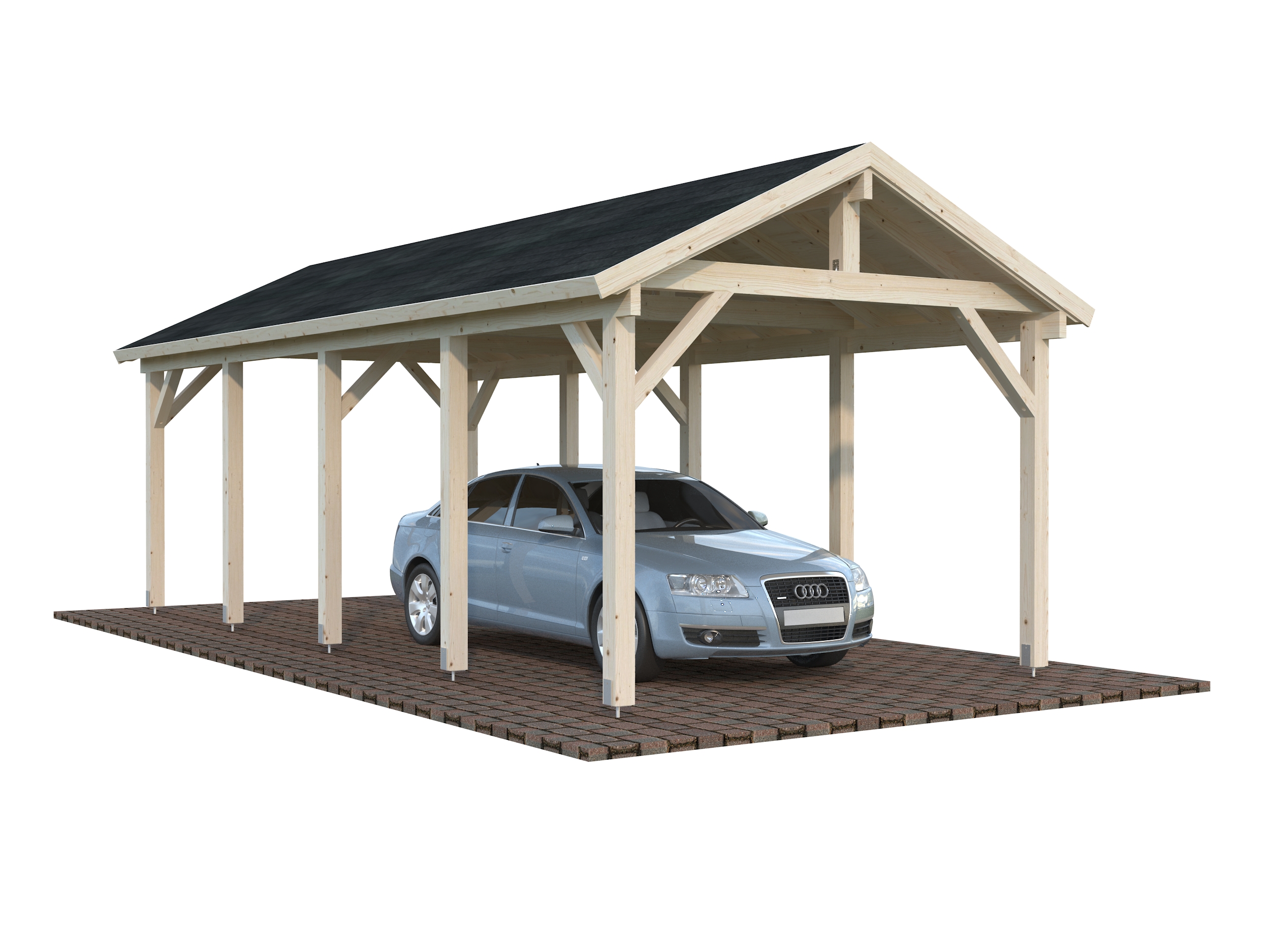 Cochera de madera Robert - 23,1 m2 4 Cochera de madera Robert - 23,1 m2 - Imagen 3