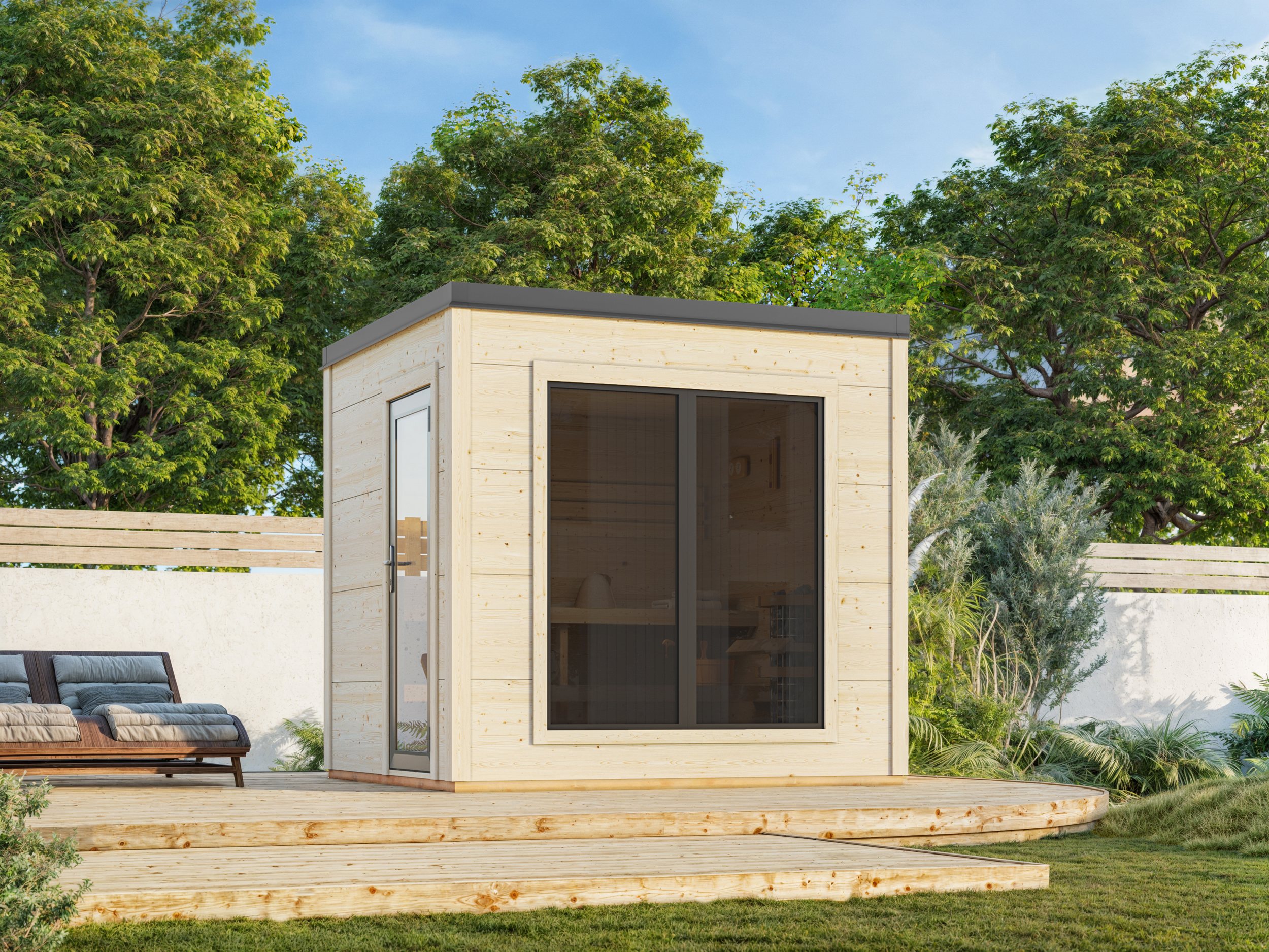1 Palmako GardenSpa Grace Sauna 5.3 m2 NATURAL wb
