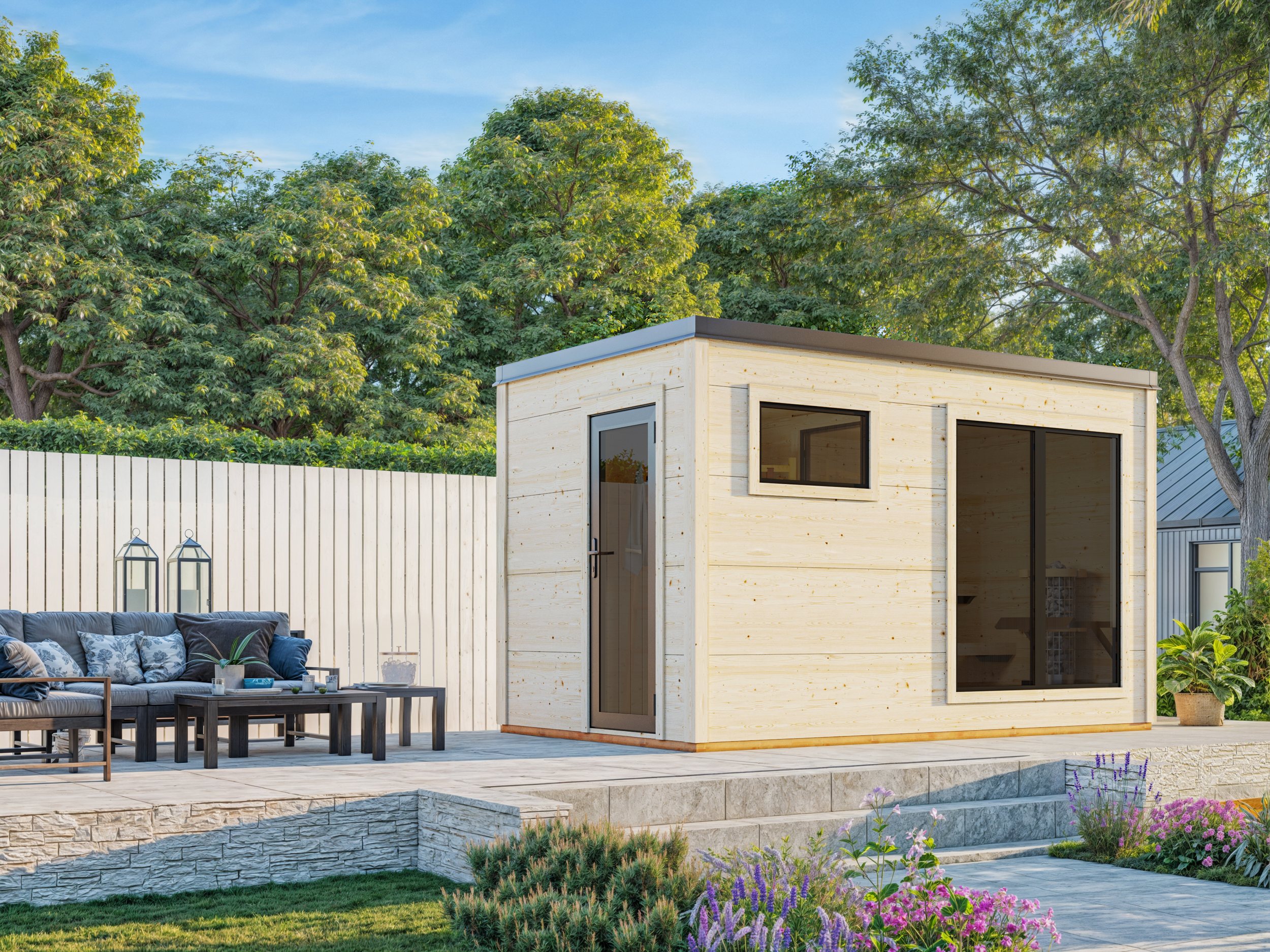 1 Palmako GardenSpa Grace Sauna 8.2 m2 NATURAL wb
