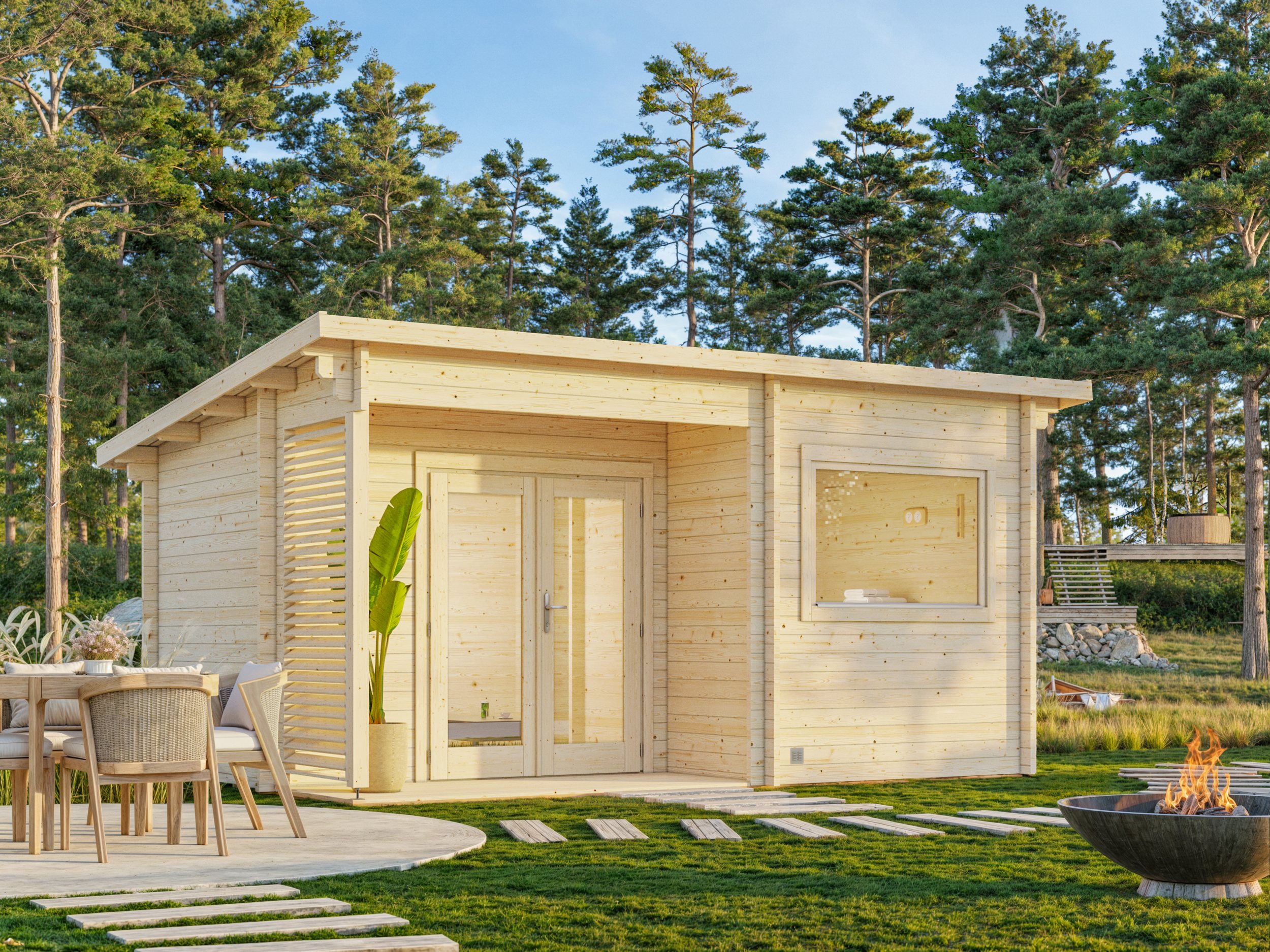 1 Palmako GardenSpa Sanna 11.5 m2 NATURAL wb