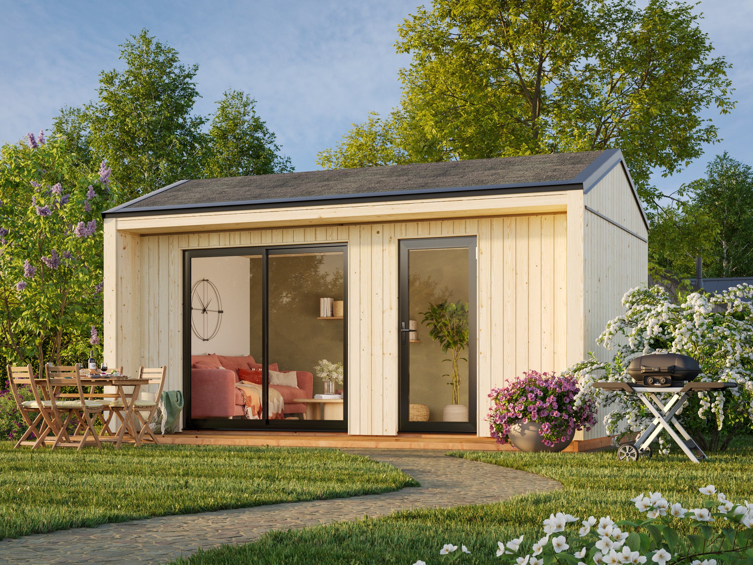 1 Palmako cabin Rebekka 13.6 m2 NATURAL wb