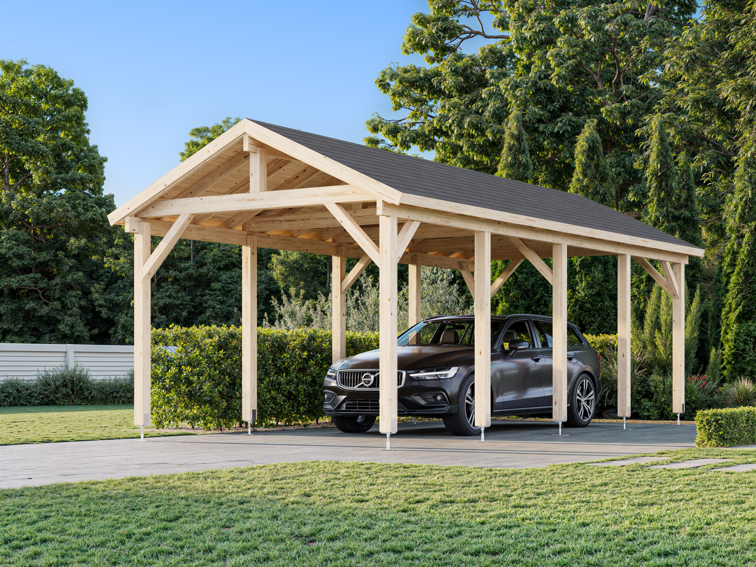 1 Palmako carport Robert 23.1 m2 NATURAL wb