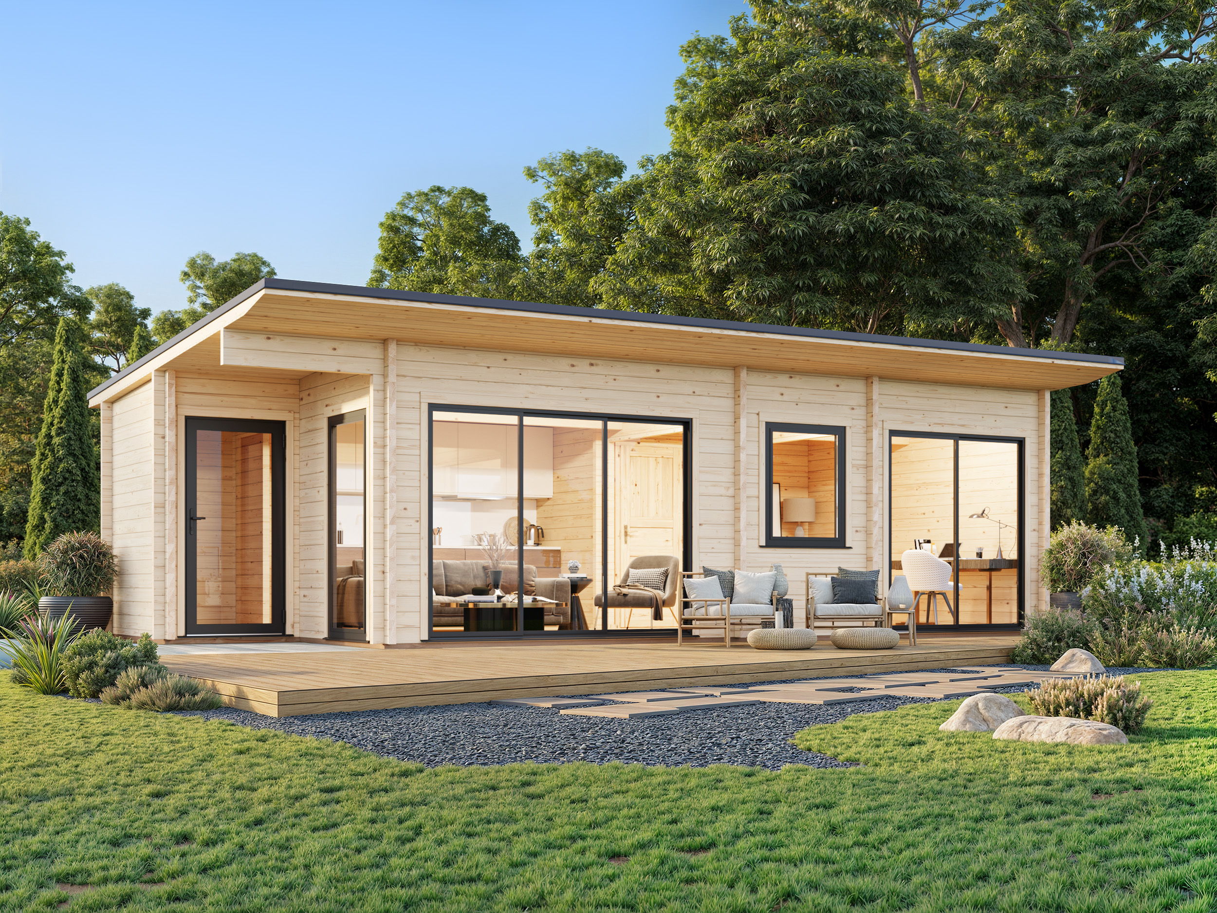 1 Palmako multiroom cottage Cecilia 32.0 m2 NATURAL wb