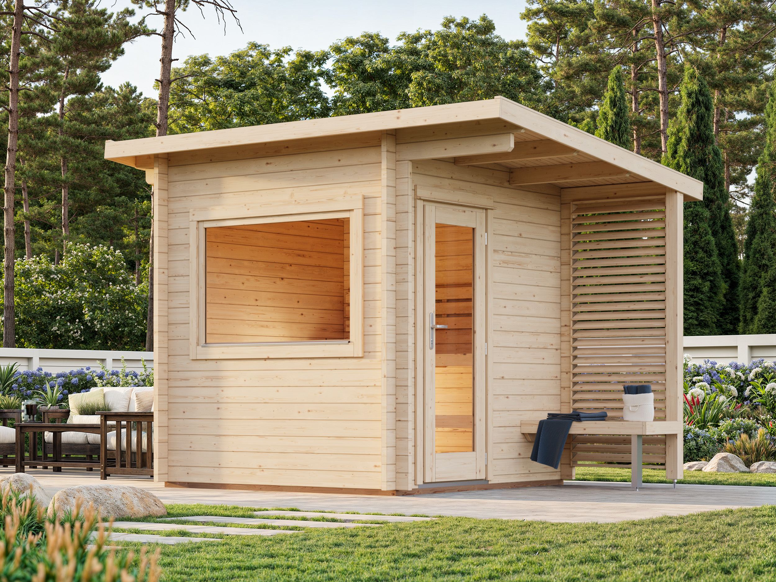 1 Palmako sauna Sanna 4.1 m2 NATURAL wb