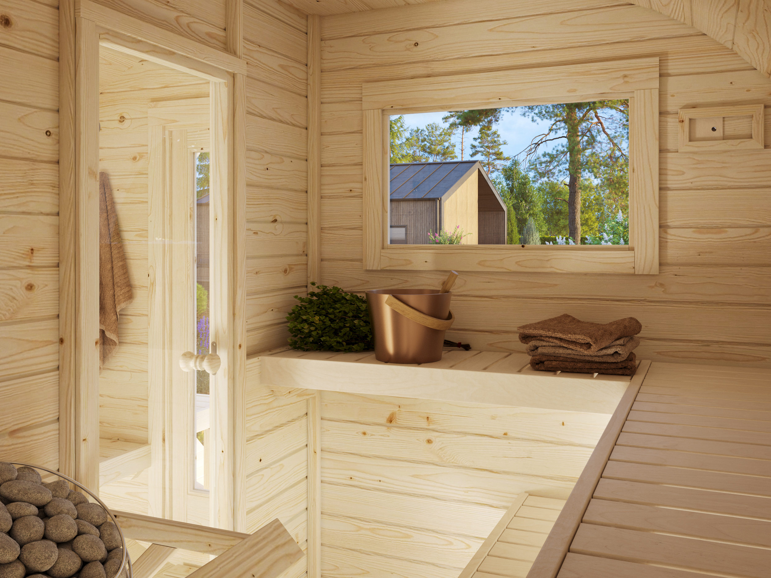 Caseta Sauna Anette 3,0+1,5 m2 3 Caseta Sauna Anette 3,0+1,5 m2 - Imagen 2