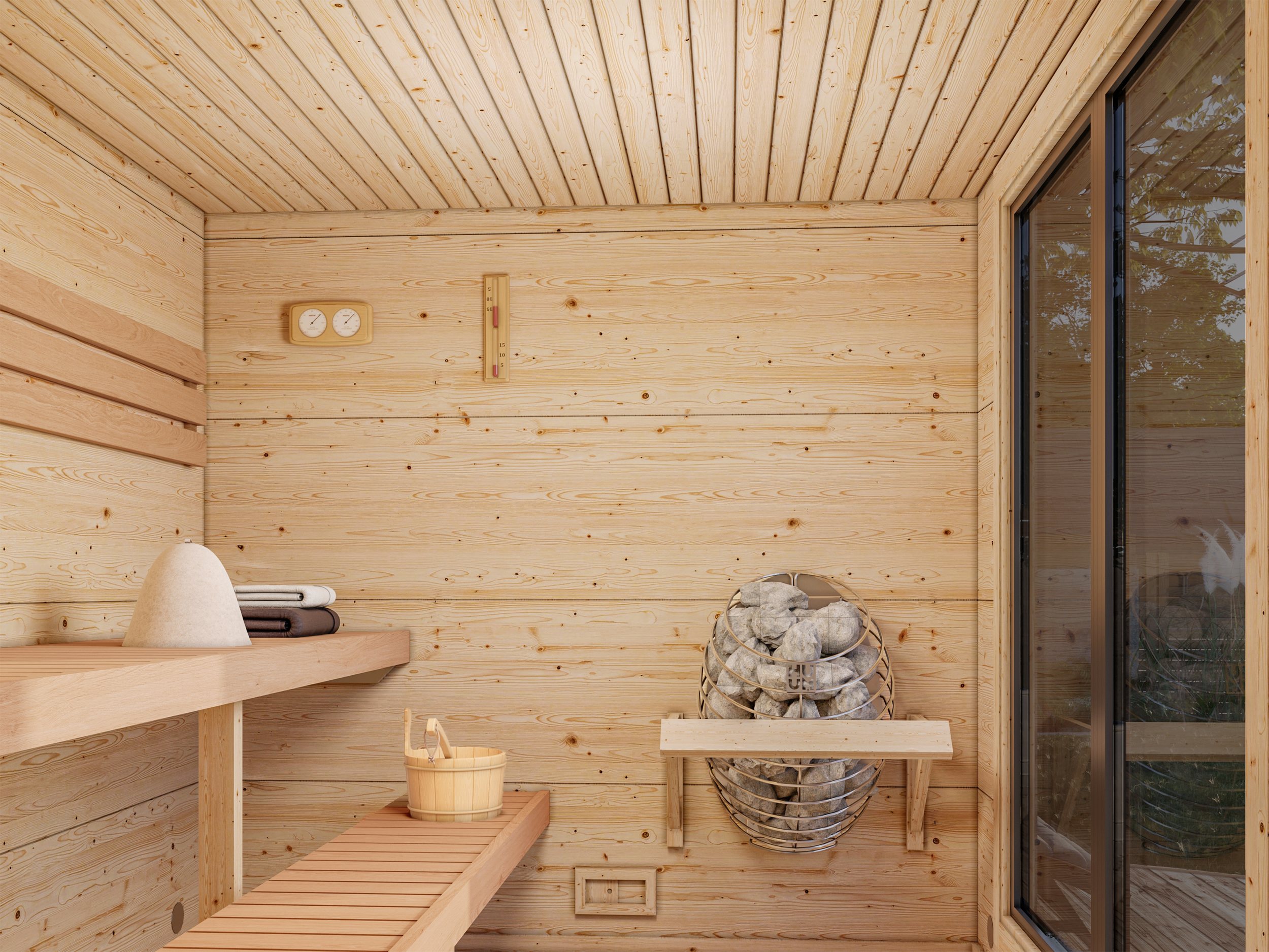 Caseta Sauna Grace 5,3 m2 3 Caseta Sauna Grace 5,3 m2 - Imagen 2