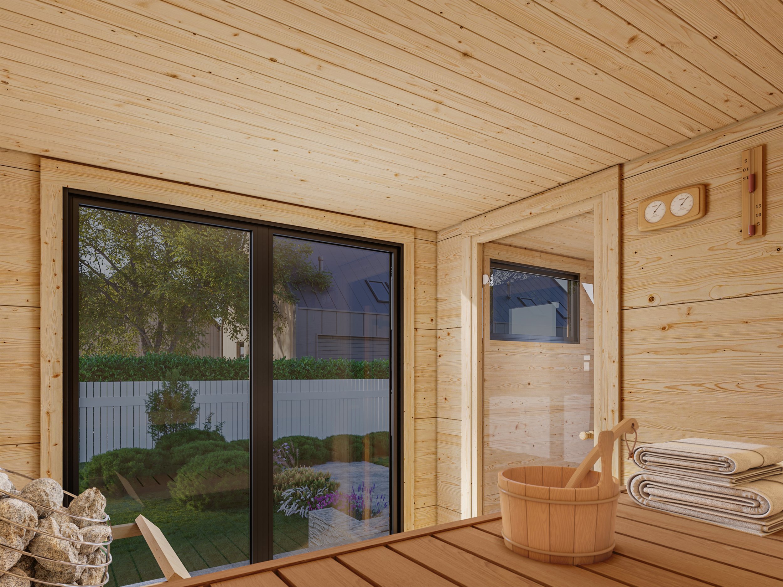 Caseta Sauna Grace 8,2 m2 3 Caseta Sauna Grace 8,2 m2 - Imagen 2