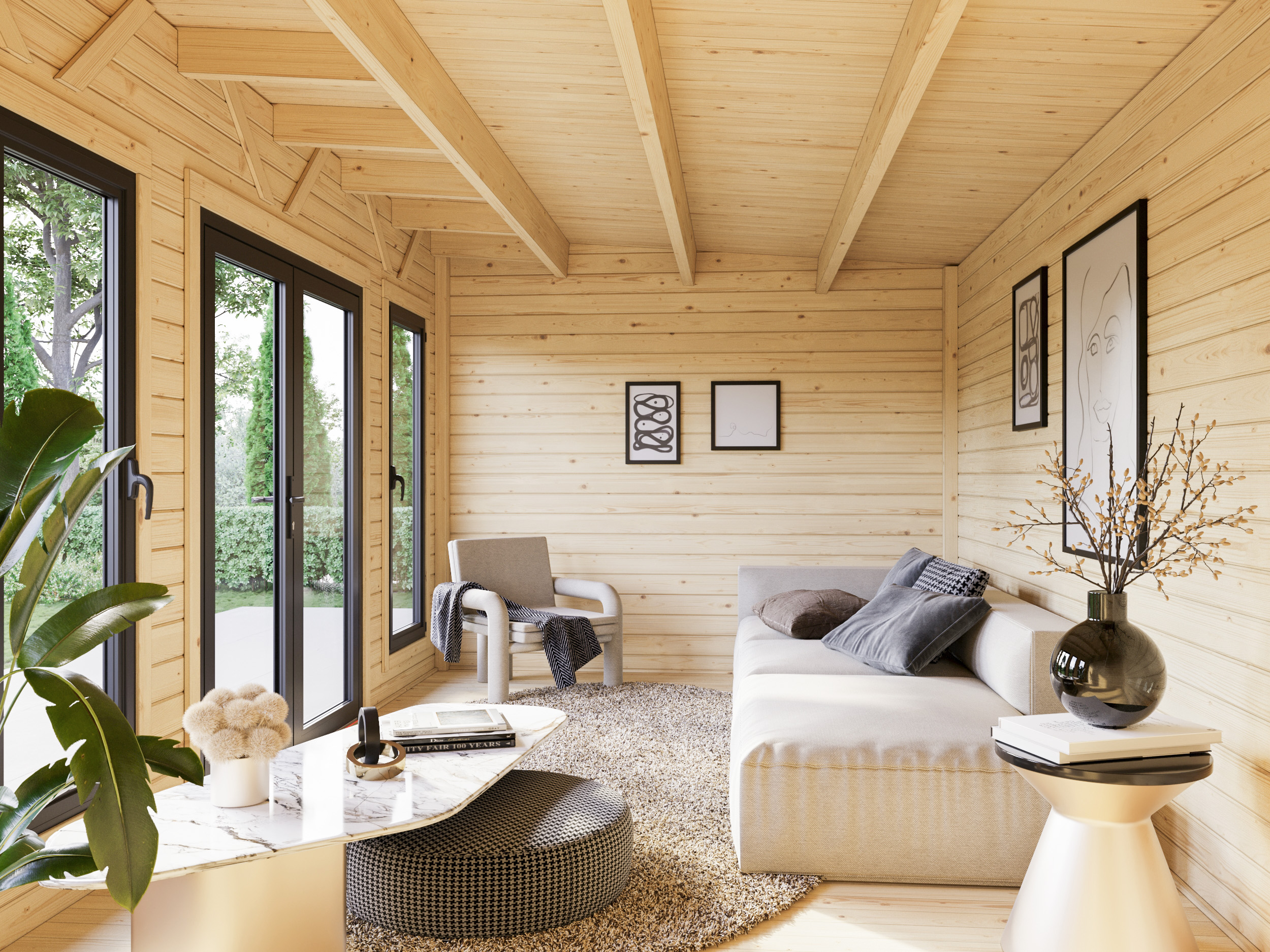 Caseta de madera Aurelia - 15,2+7,9 m2 3 Caseta de madera Aurelia - 15,2+7,9 m2 - Imagen 2