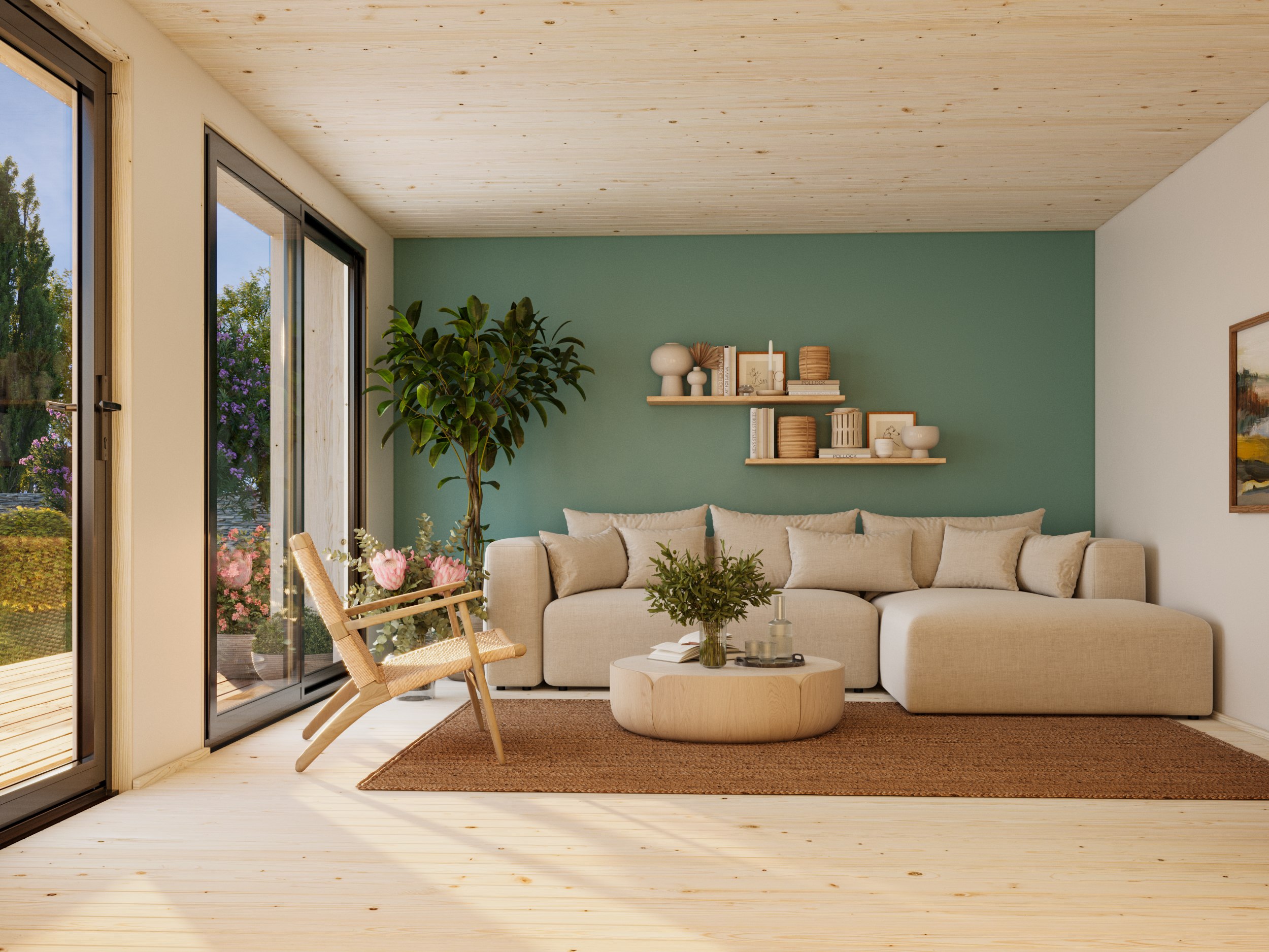 Caseta nórdica de madera Johanna - 19,4 m2 3 Caseta nórdica de madera Johanna - 19,4 m2 - Imagen 2