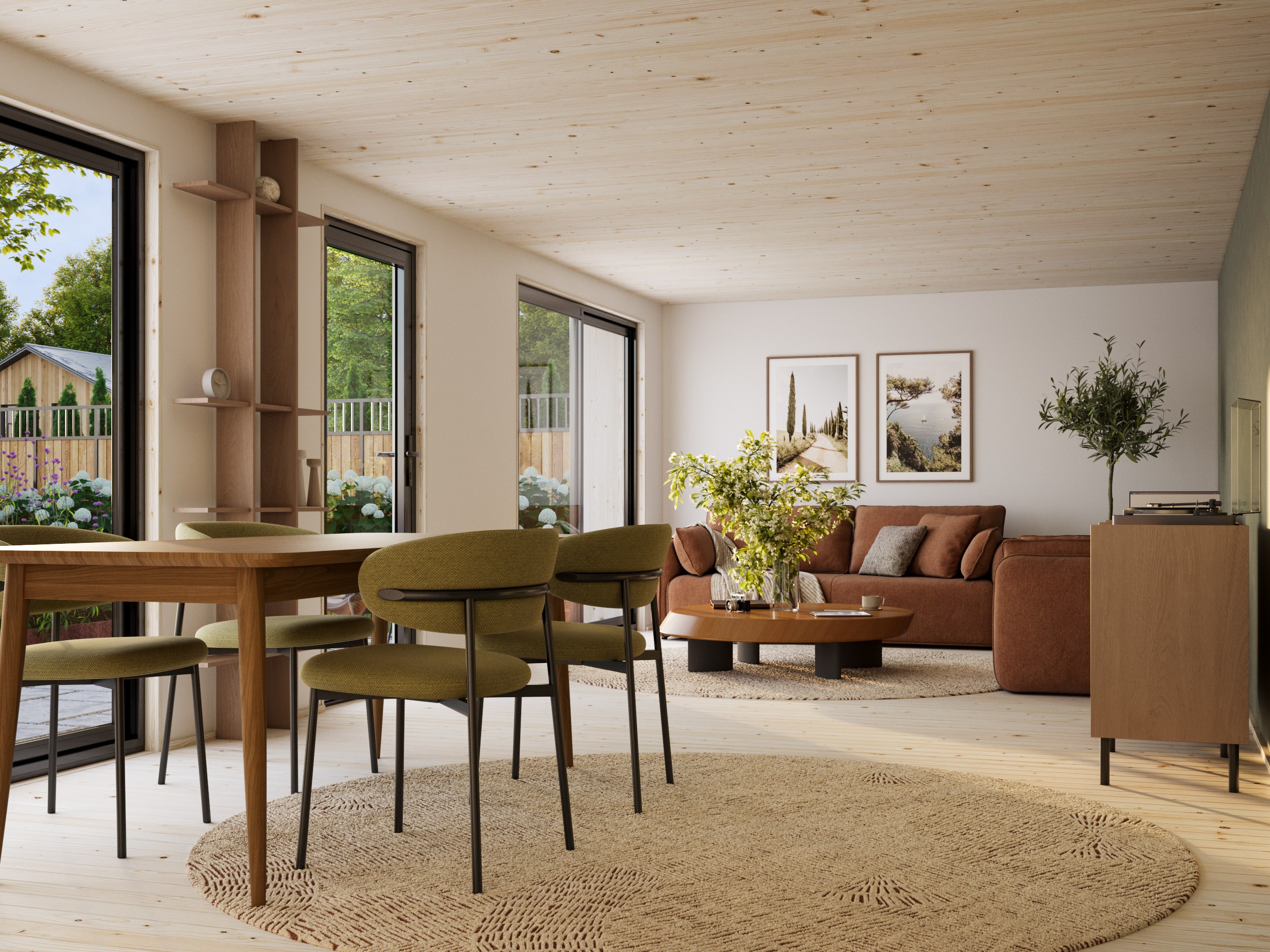 Caseta nórdica de madera Johanna - 31,8 m2 3 Caseta nórdica de madera Johanna - 31,8 m2 - Imagen 2