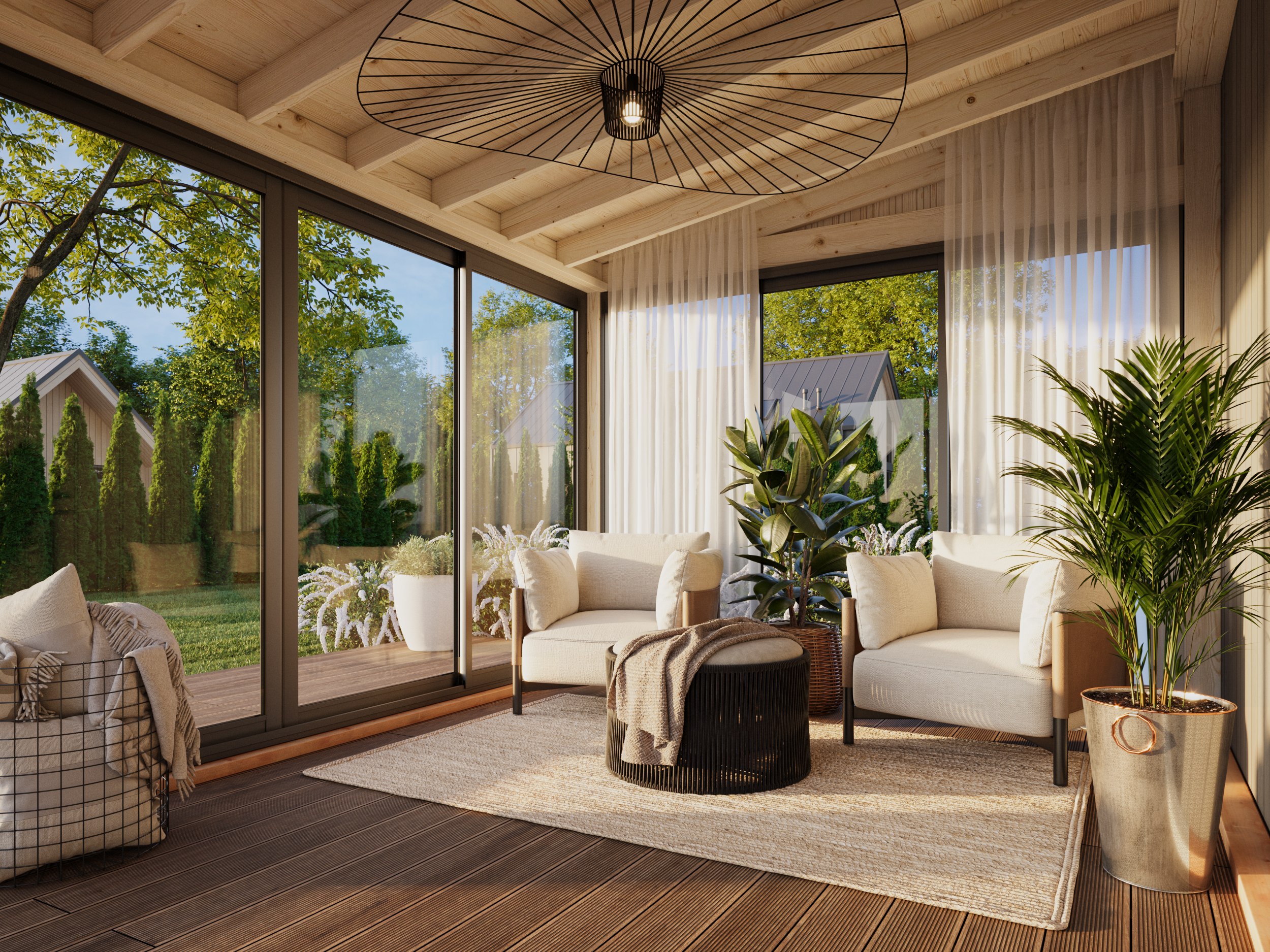 Cenador de madera Lumi - 11,6 m2 3 Cenador de madera Lumi - 11,6 m2 - Imagen 2