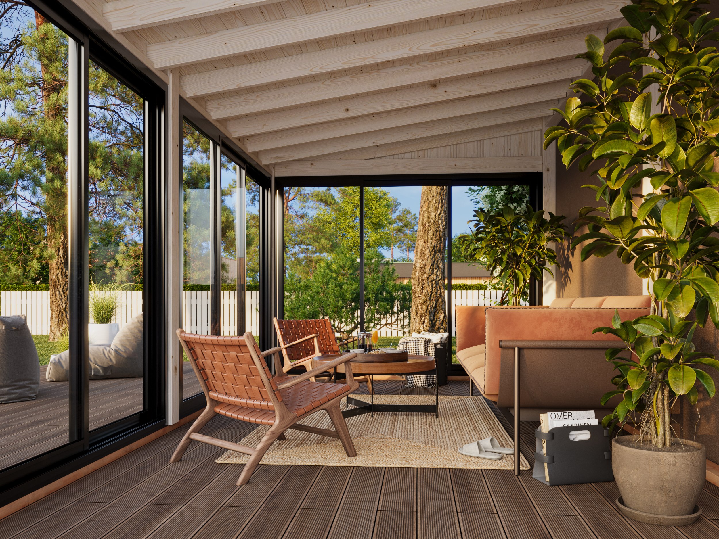Cenador de madera Lumi - 16,2 m2 3 Cenador de madera Lumi - 16,2 m2 - Imagen 2