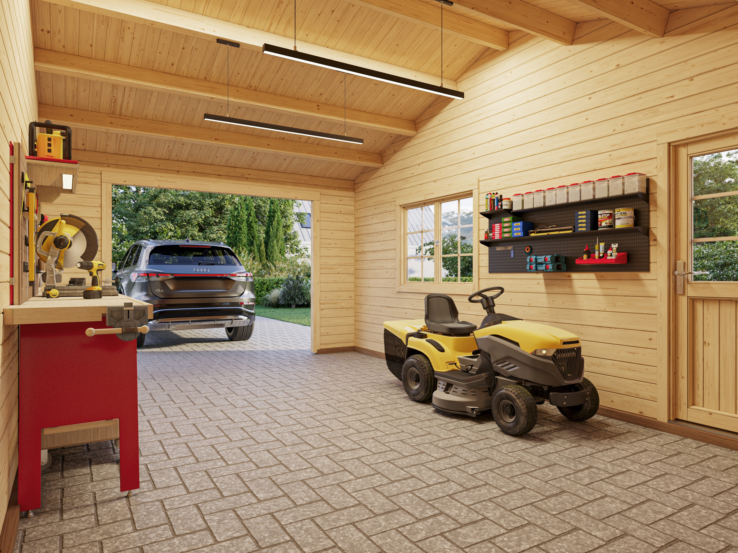 Garaje de madera Roger - 19,0+16,2 m2 3 Garaje de madera Roger - 19,0+16,2 m2 - Imagen 2