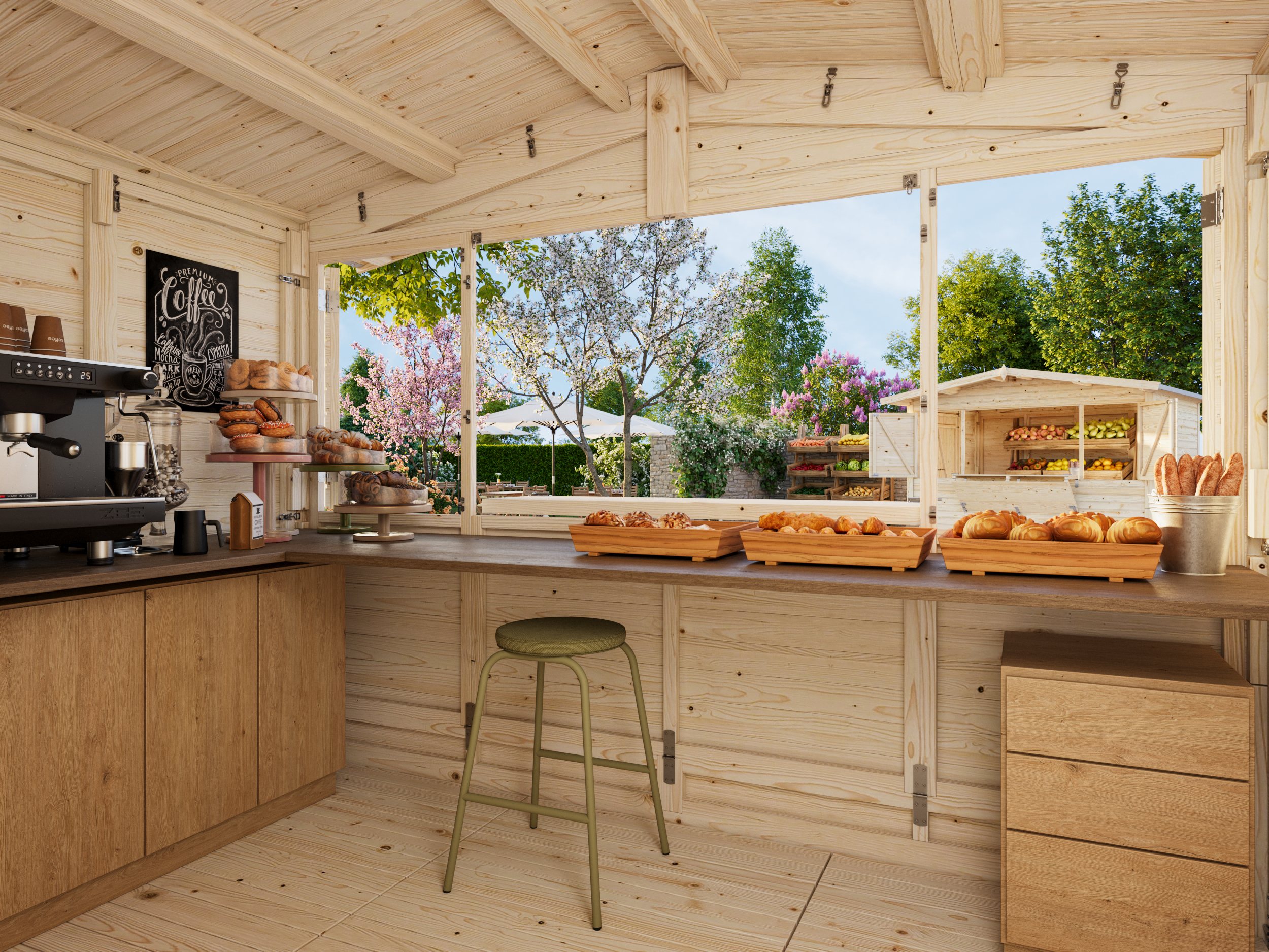 Kiosko de madera Marian - 6,2 m2 3 Kiosko de madera Marian - 6,2 m2 - Imagen 2