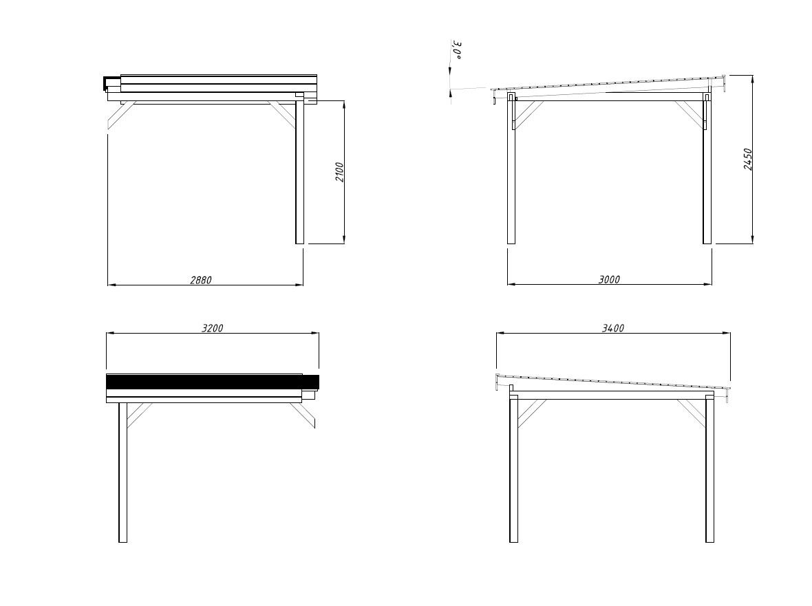 Palmako Connect Lenna extensión de tejado con dos postes de 8,3 m² 4 Palmako Connect Lenna extensión de tejado con dos postes de 8,3 m² - Imagen 3