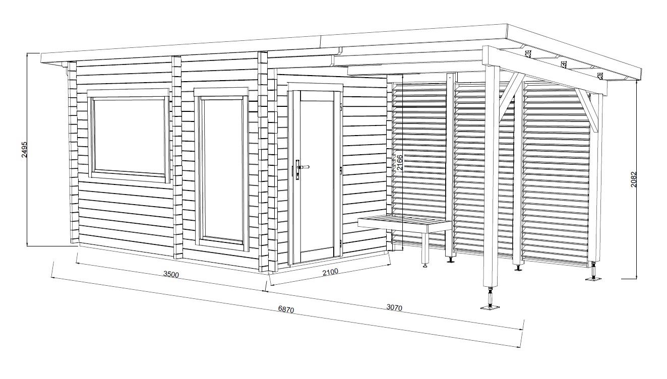 Caseta Sauna Sanna 6,8+5,9 m2 6 Caseta Sauna Sanna 6,8+5,9 m2 - Imagen 5