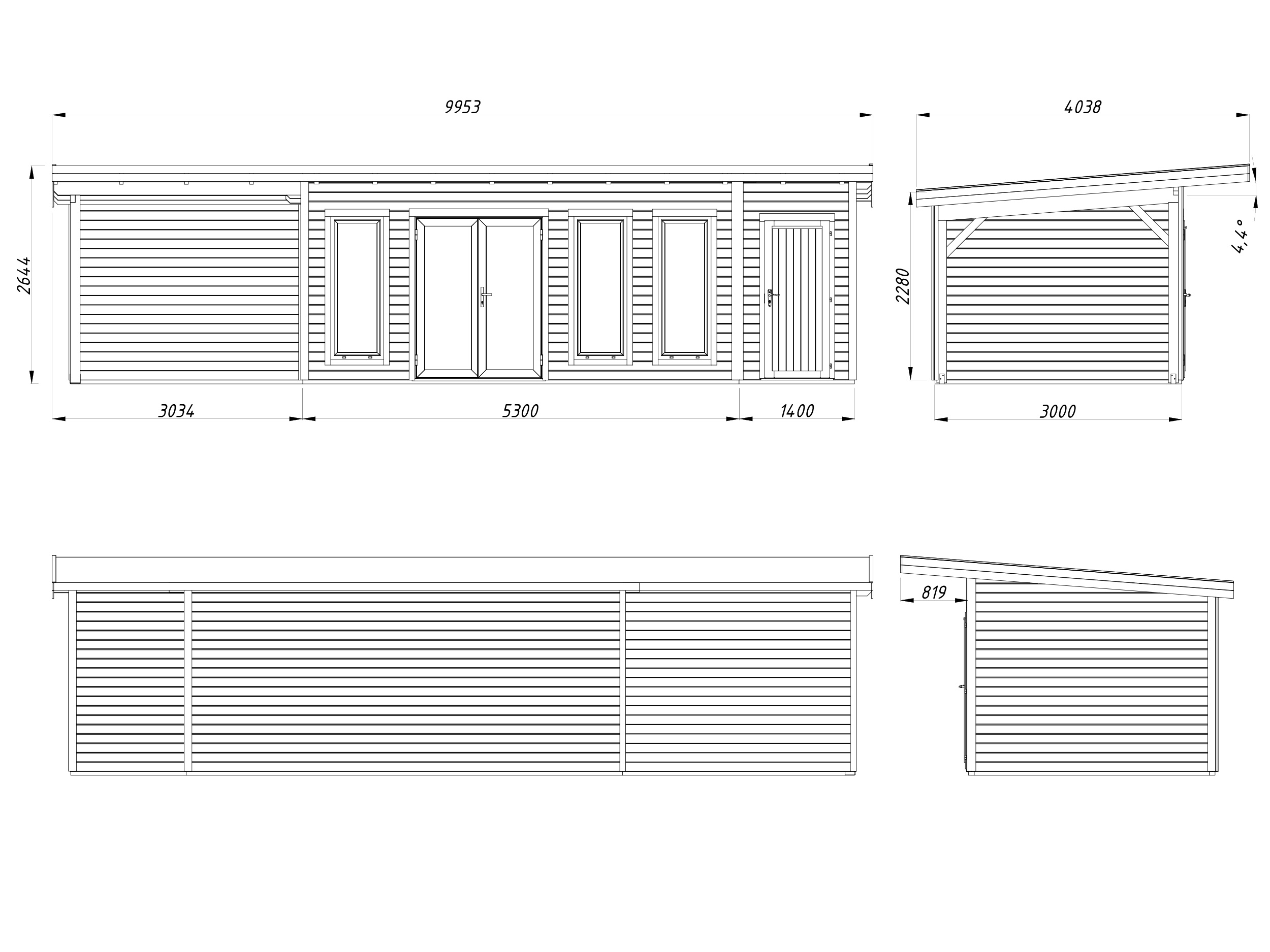 Caseta de madera Aurelia - 19,2+7,9 m2 6 Caseta de madera Aurelia - 19,2+7,9 m2 - Imagen 5