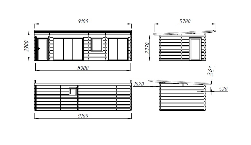 Caseta de madera Cecilia - 32,0 m2 7 Caseta de madera Cecilia - 32,0 m2 - Imagen 6