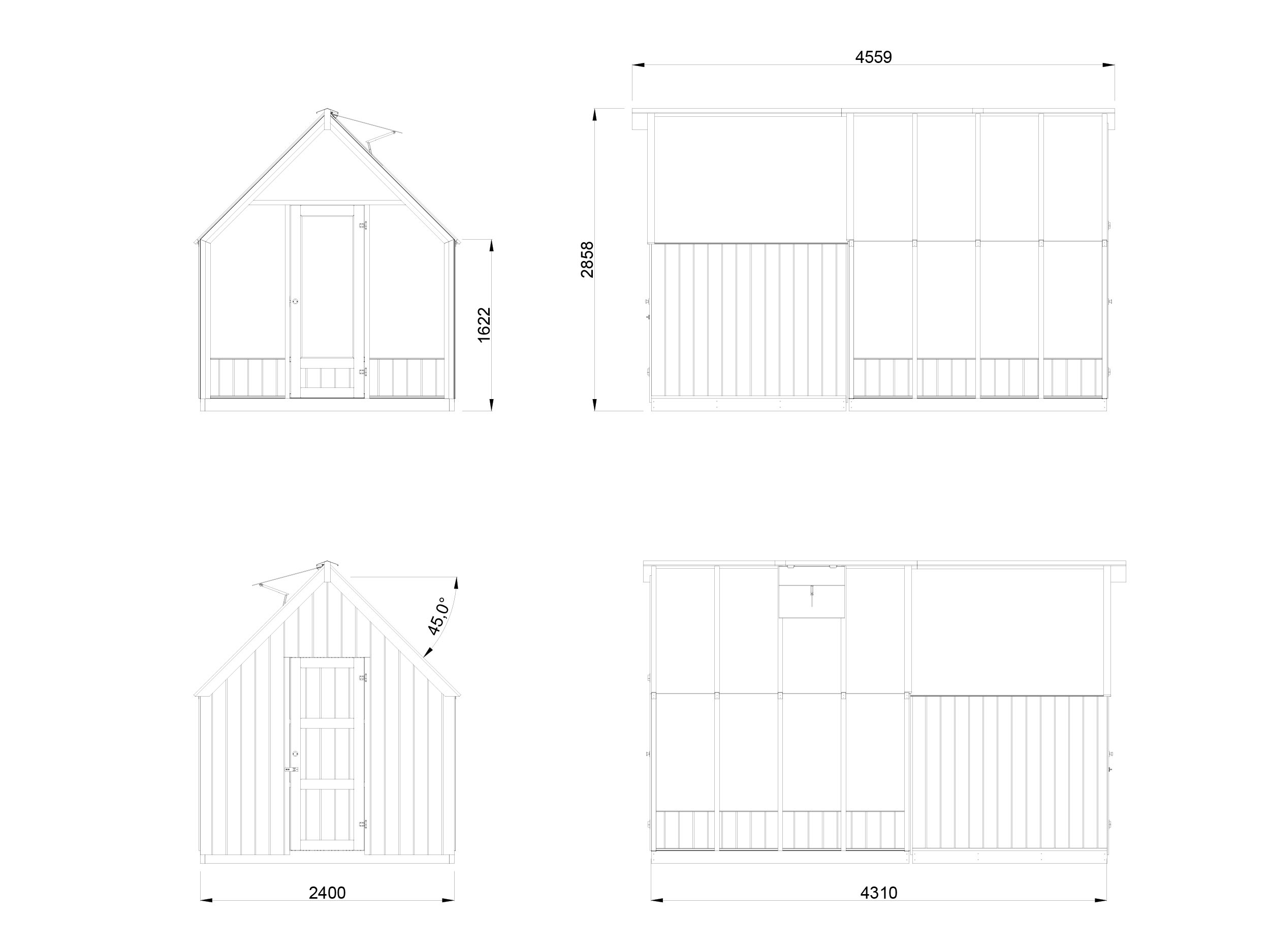 Cenador de madera Emilia - 5,4+4,0 m2 4 Cenador de madera Emilia - 5,4+4,0 m2 - Imagen 3