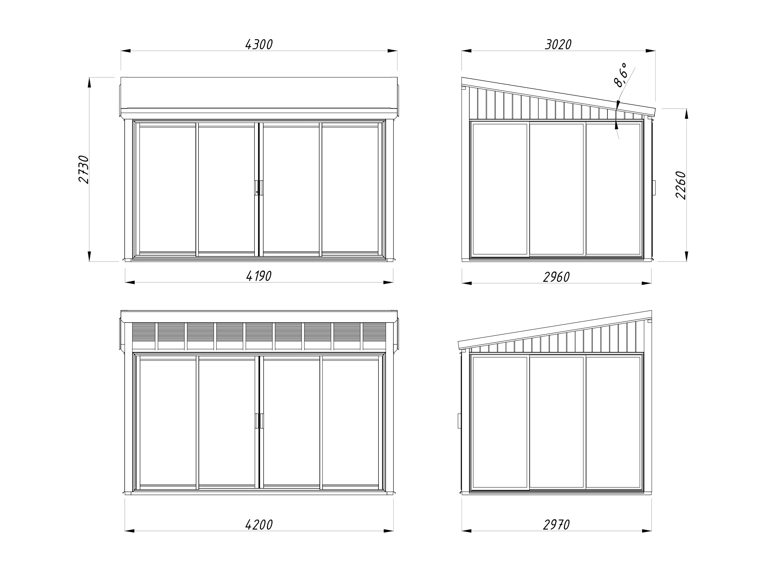 Cenador de madera Lumi - 11,6 m2 6 Cenador de madera Lumi - 11,6 m2 - Imagen 5