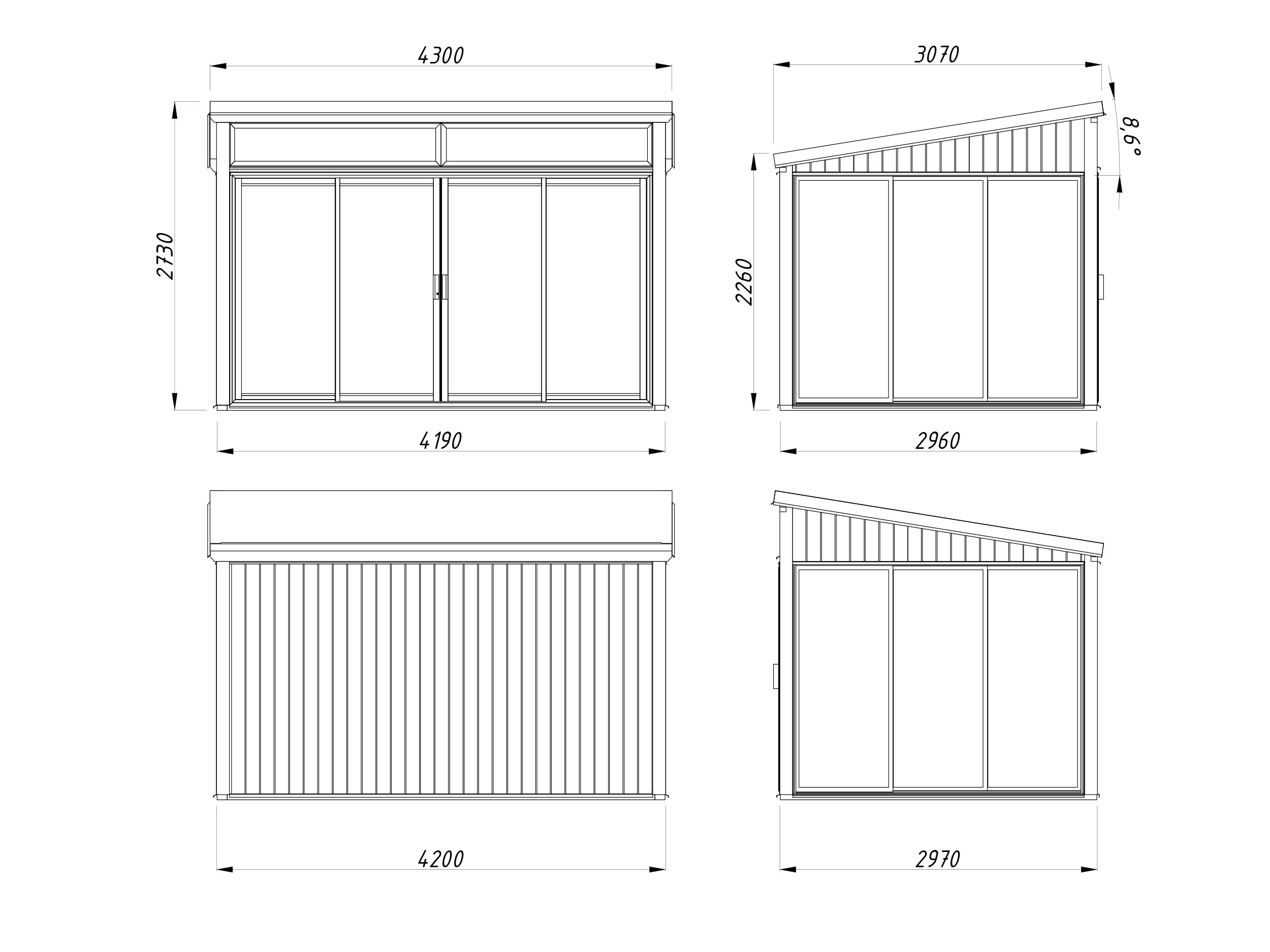 Cenador de madera Saga - 11,6 m2 5 Cenador de madera Saga - 11,6 m2 - Imagen 4