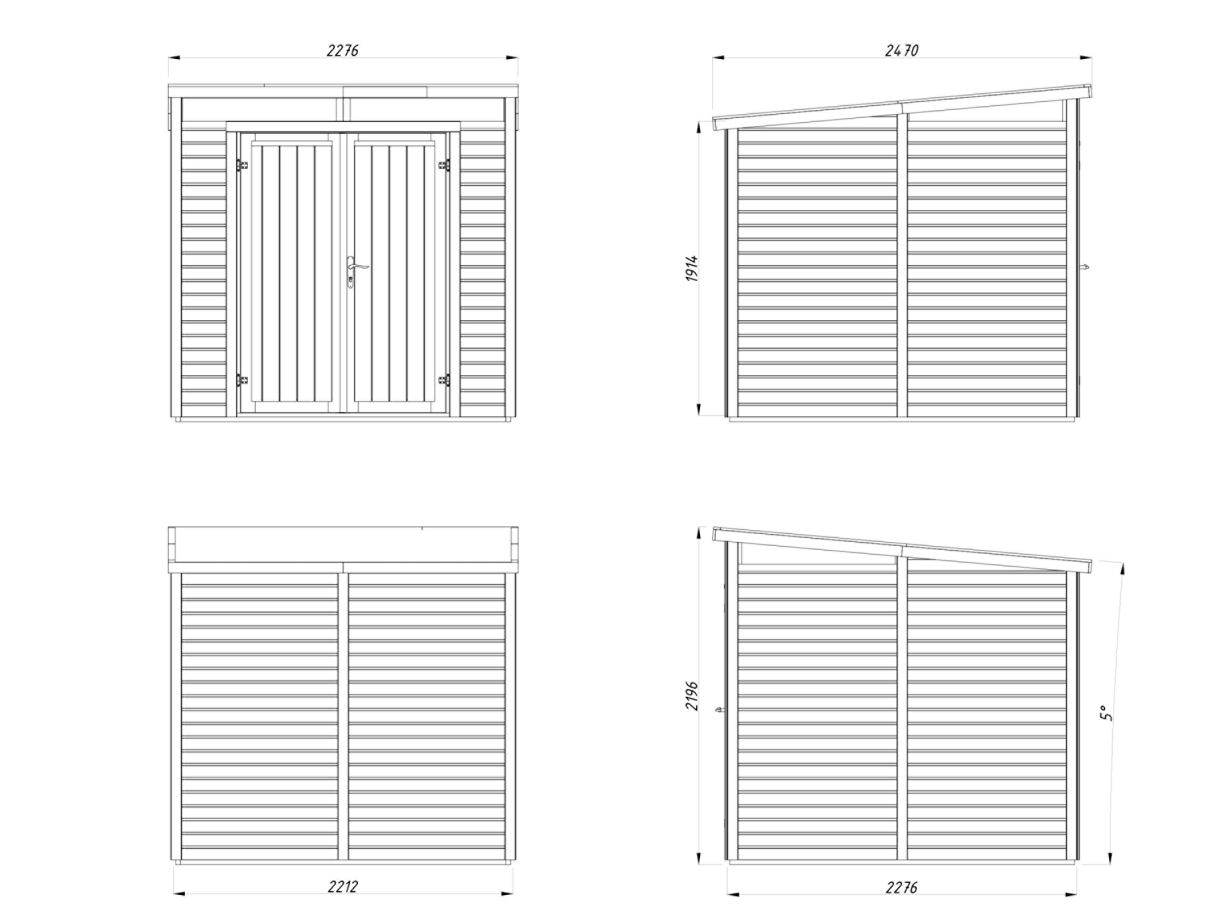 Caseta de madera Elias - 4,9 m2 6 Caseta de madera Elias - 4,9 m2 - Imagen 5