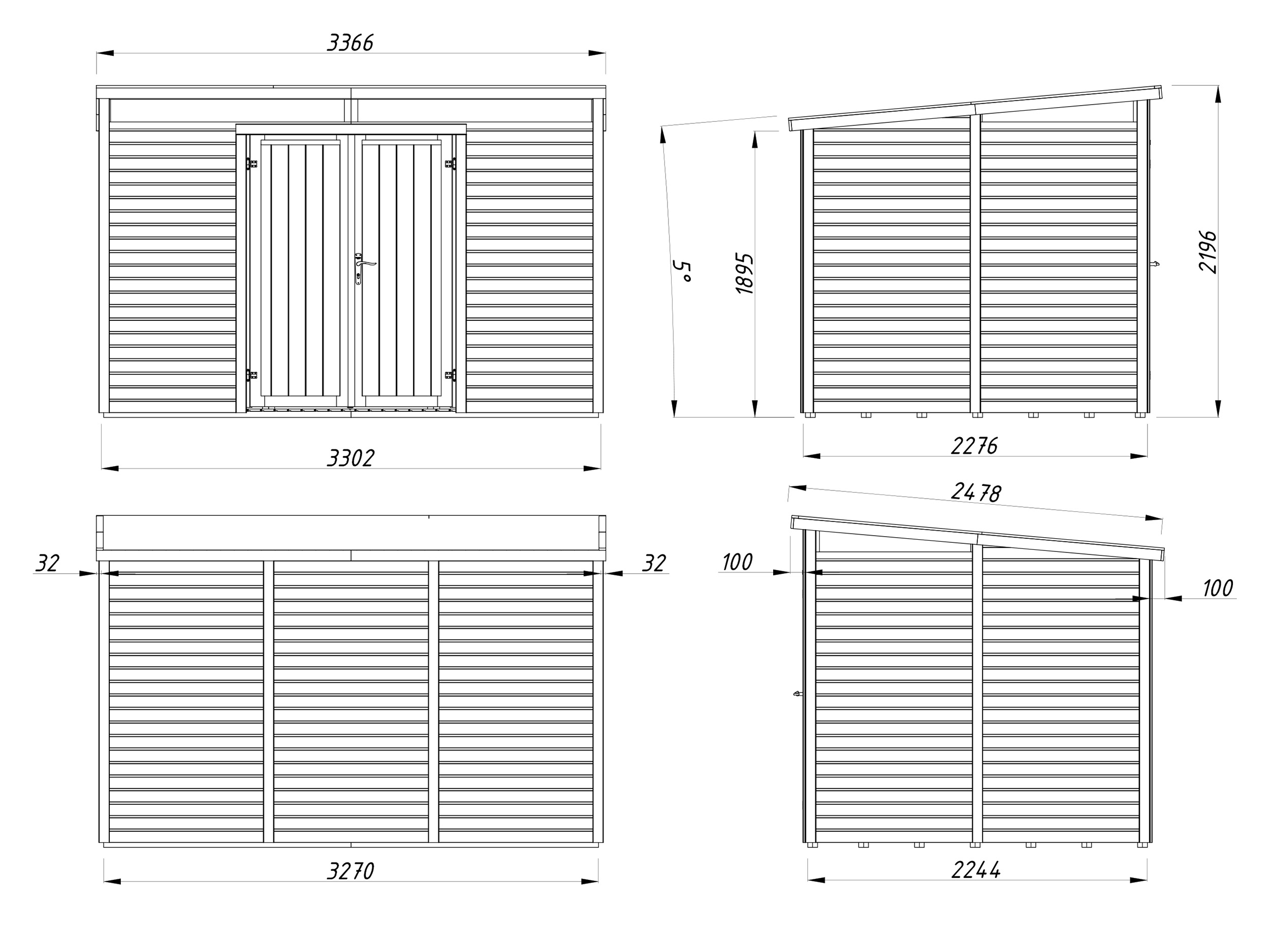 Caseta de madera Elias - 7,3 m2 7 Caseta de madera Elias - 7,3 m2 - Imagen 6