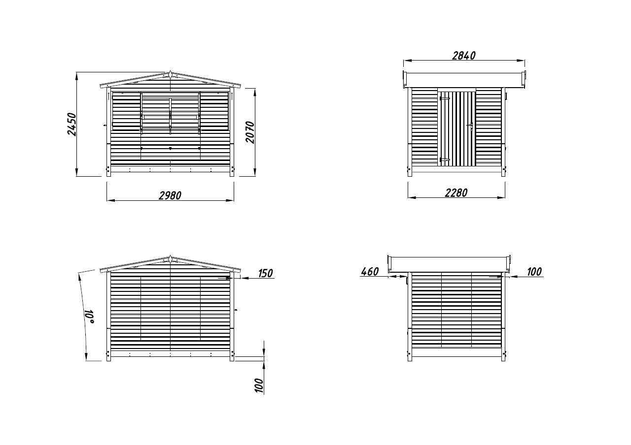 Kiosko de madera Marian - 6,2 m2 7 Kiosko de madera Marian - 6,2 m2 - Imagen 6