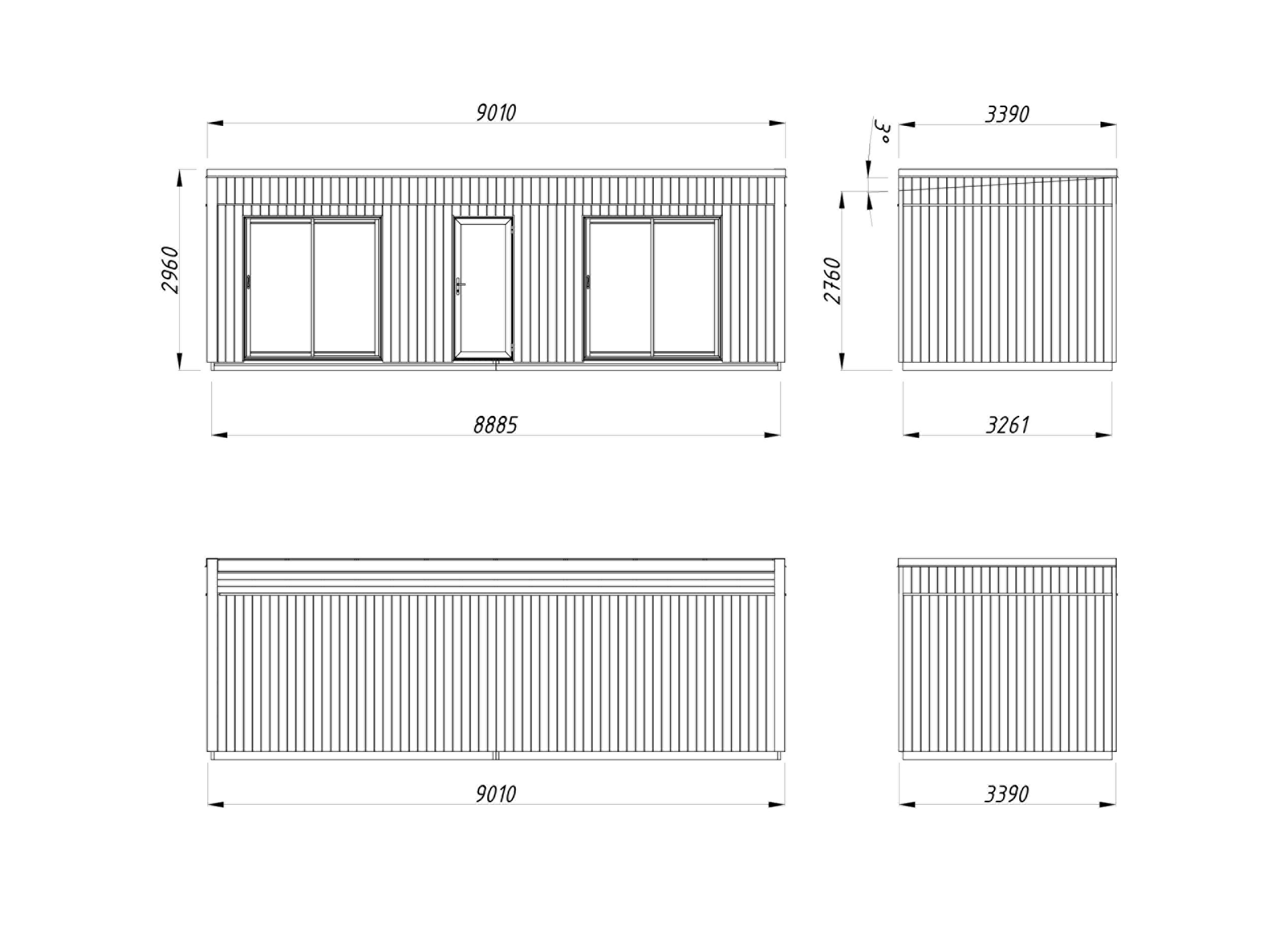 Caseta nórdica de madera Rebekka - 22,4 m2 6 Caseta nórdica de madera Rebekka - 22,4 m2 - Imagen 5