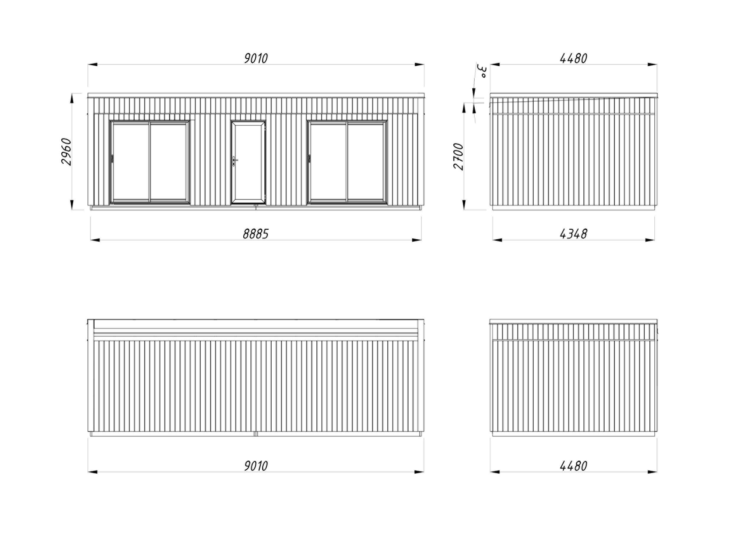 Caseta nórdica de madera Johanna - 31,8 m2 6 Caseta nórdica de madera Johanna - 31,8 m2 - Imagen 5