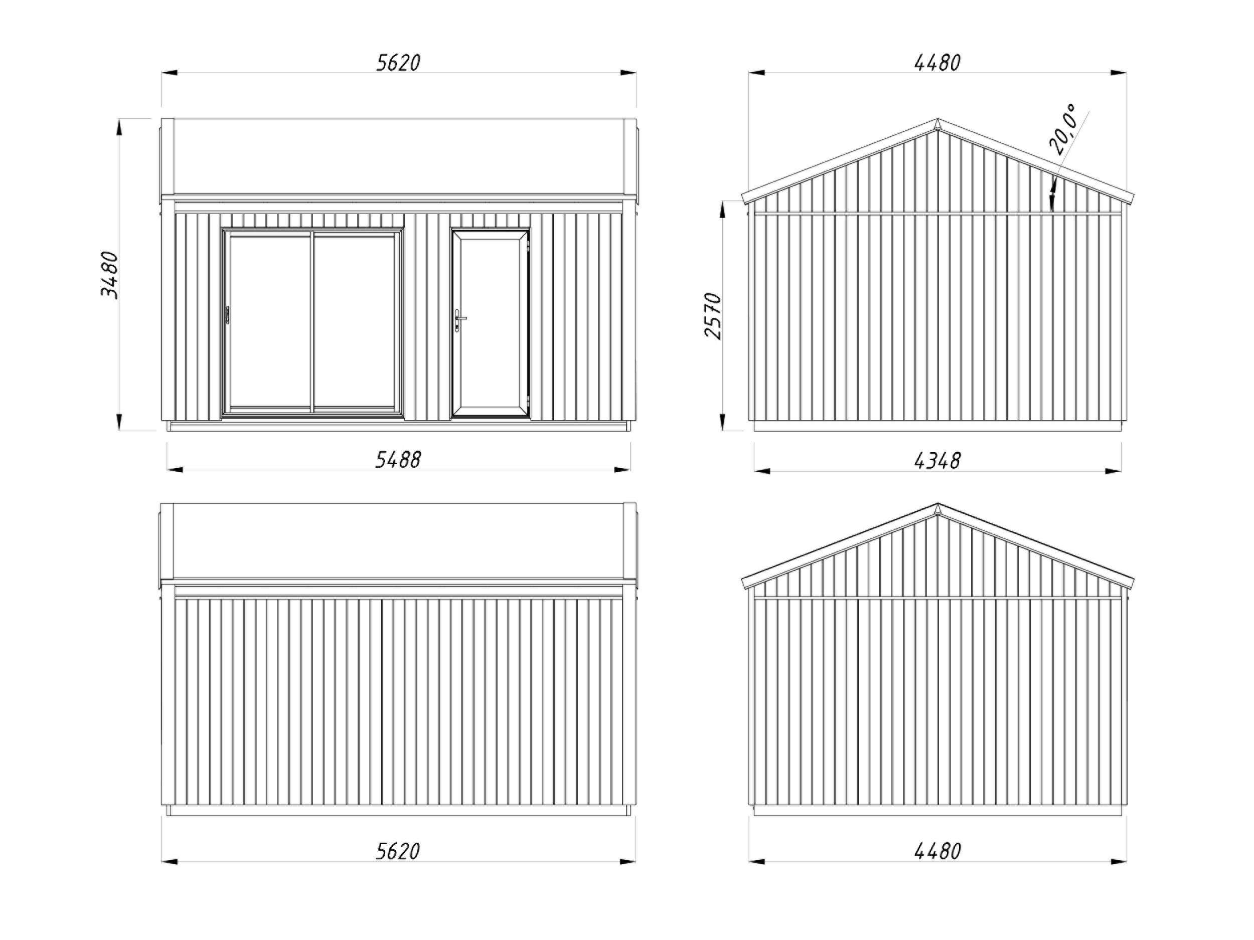 Caseta nórdica de madera Rebekka - 19,4 m2 6 Caseta nórdica de madera Rebekka - 19,4 m2 - Imagen 5